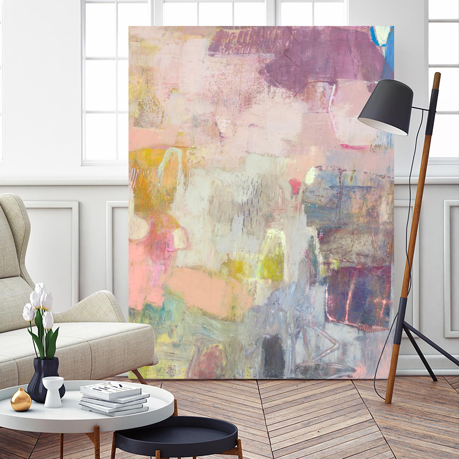Lann I by Sue Jachimiec on GIANT ART - pink abstract abstract