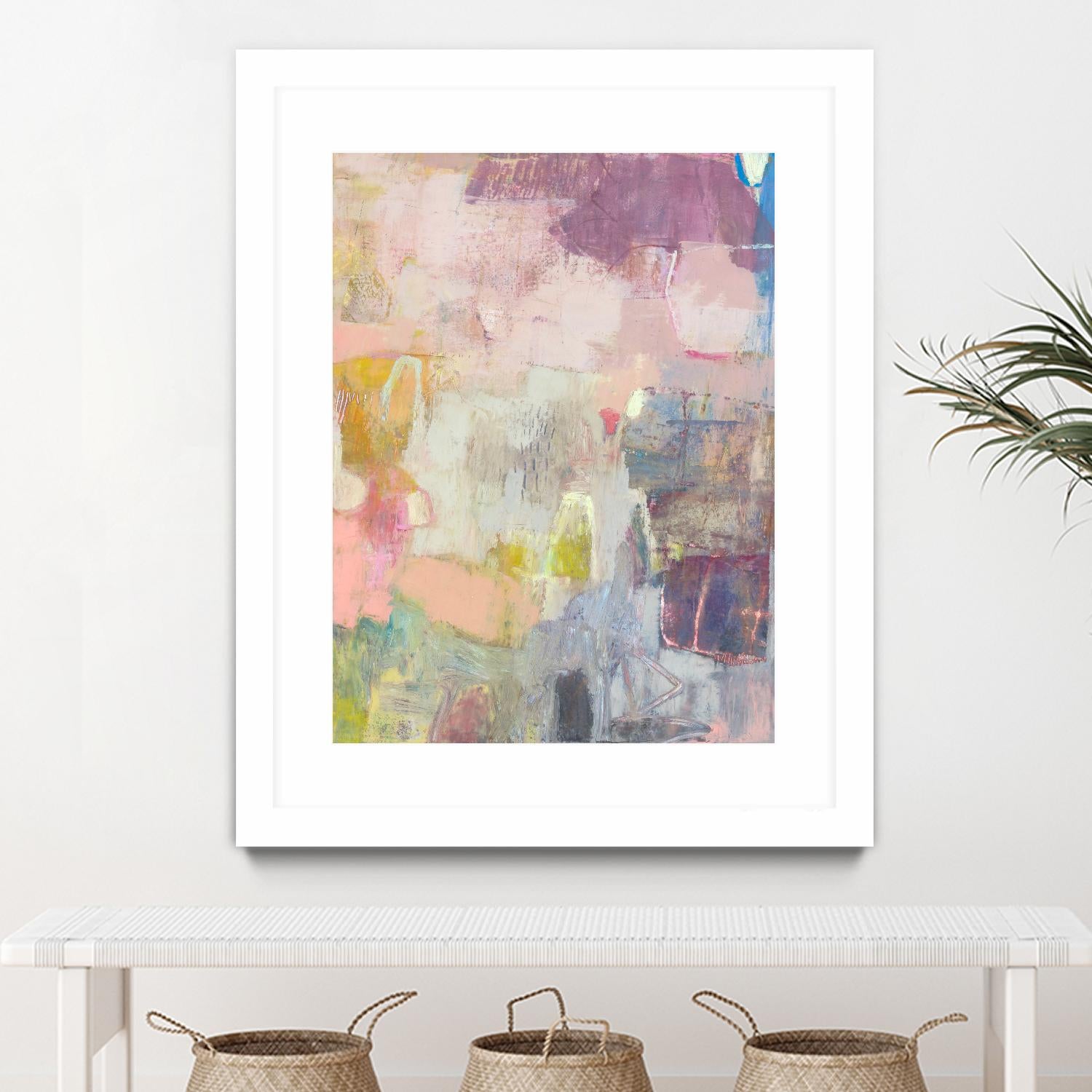 Lann I by Sue Jachimiec on GIANT ART - pink abstract abstract