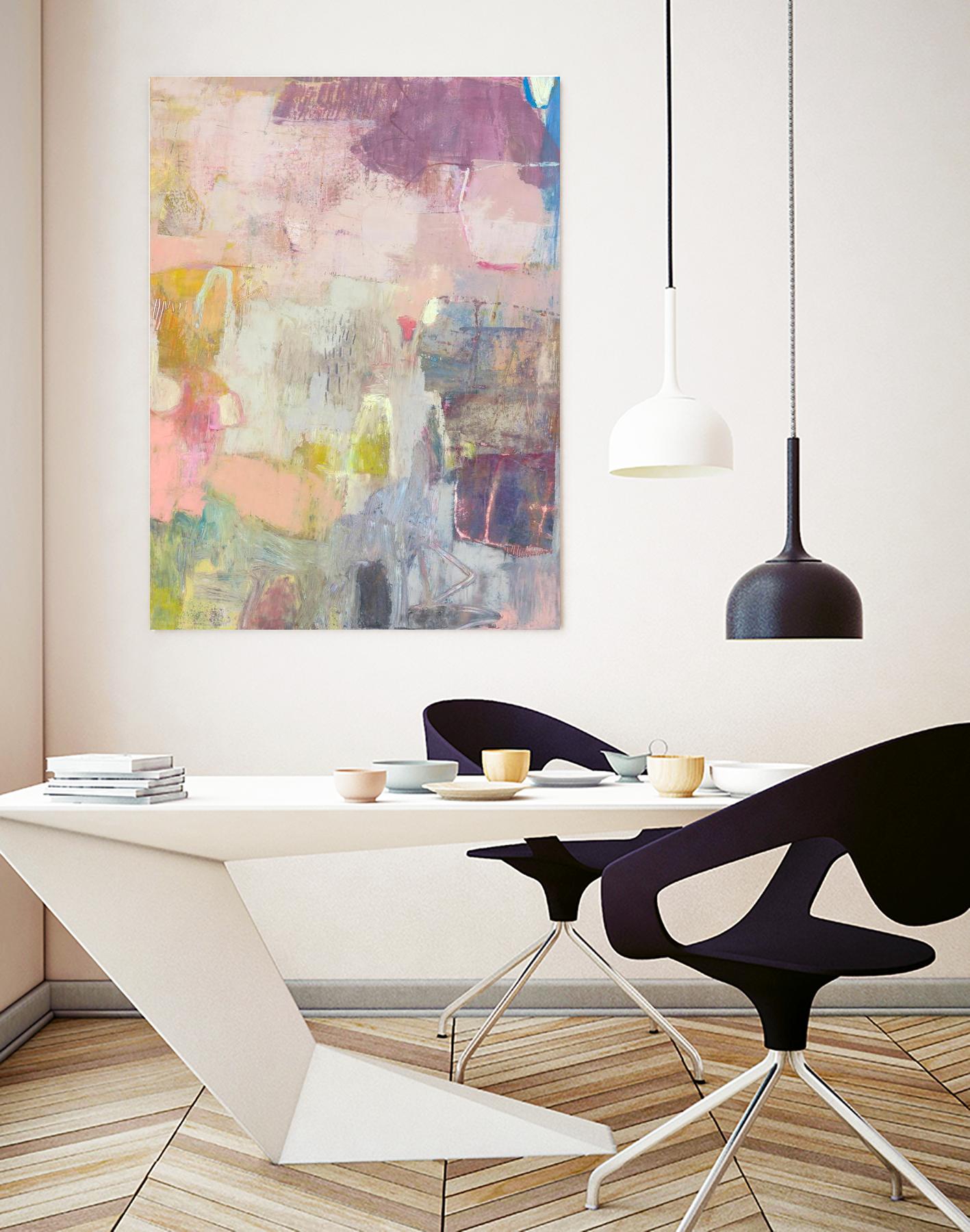 Lann I by Sue Jachimiec on GIANT ART - pink abstract abstract