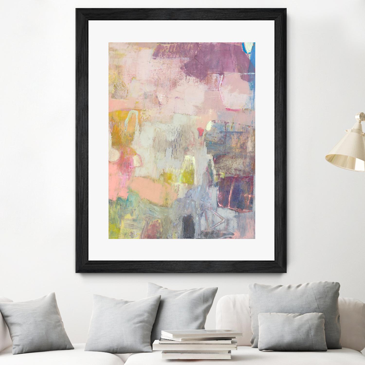 Lann I by Sue Jachimiec on GIANT ART - pink abstract abstract