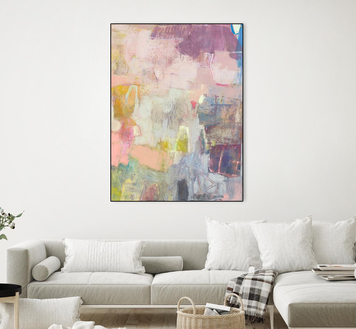 Lann I by Sue Jachimiec on GIANT ART - pink abstract abstract