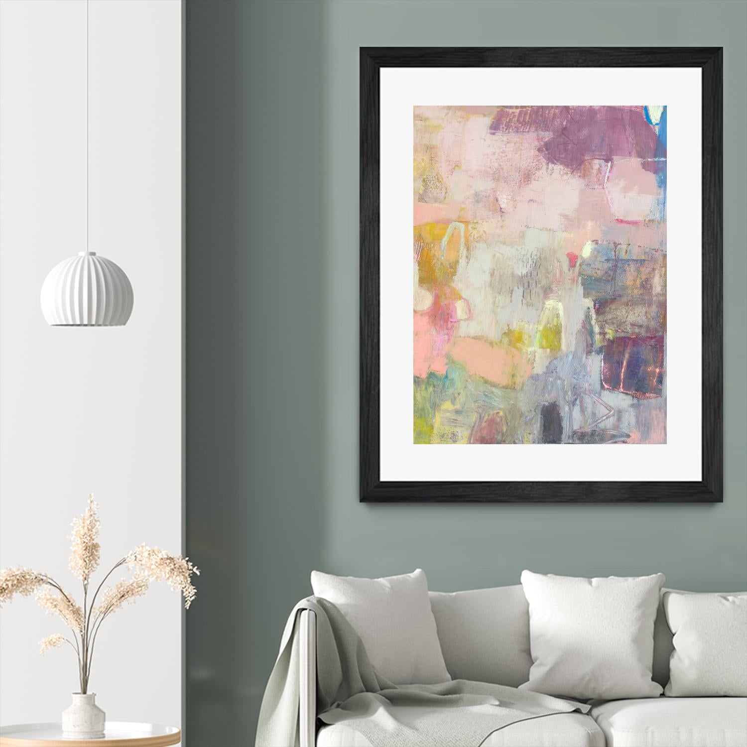 Lann I by Sue Jachimiec on GIANT ART - pink abstract abstract