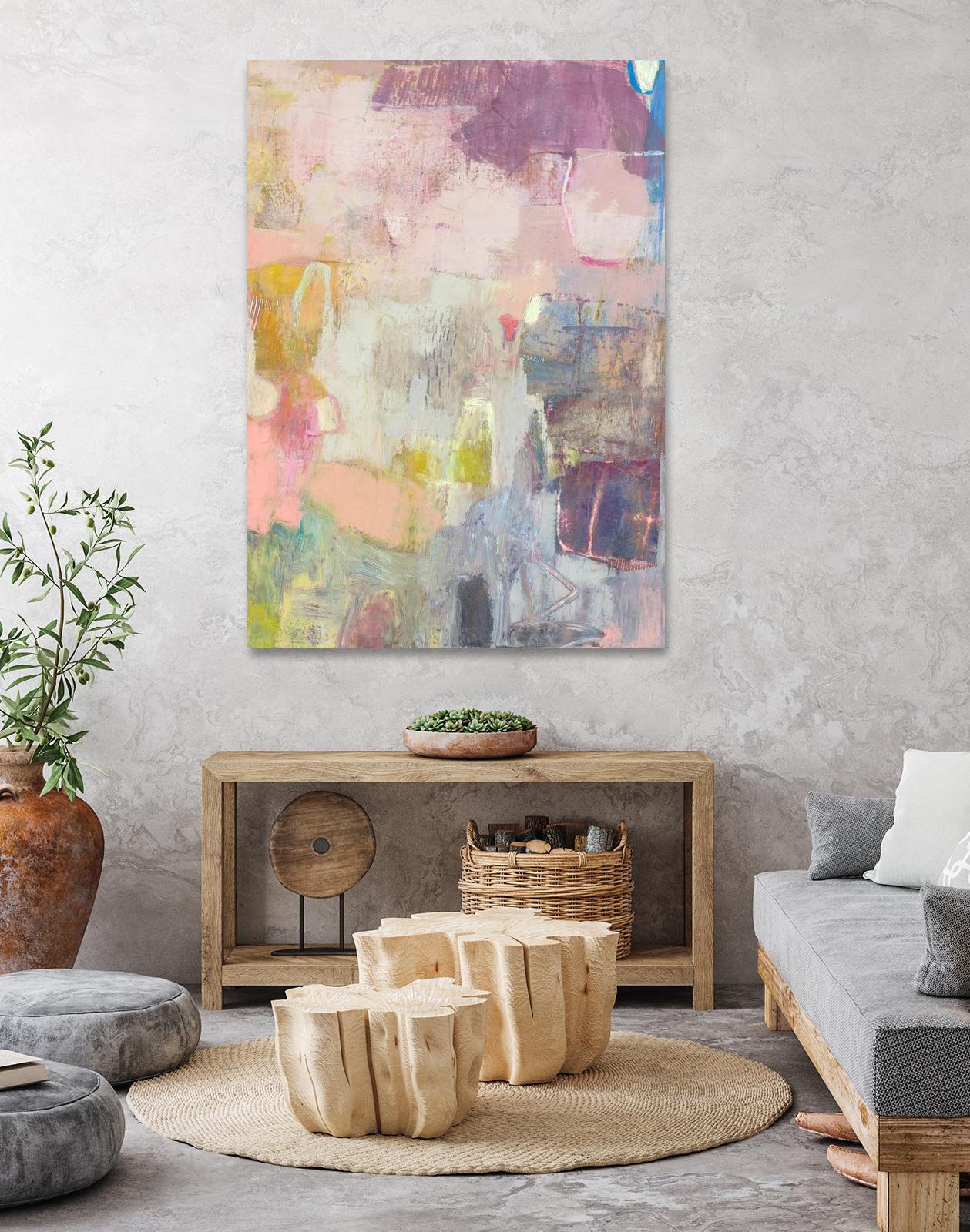 Lann I by Sue Jachimiec on GIANT ART - pink abstract abstract