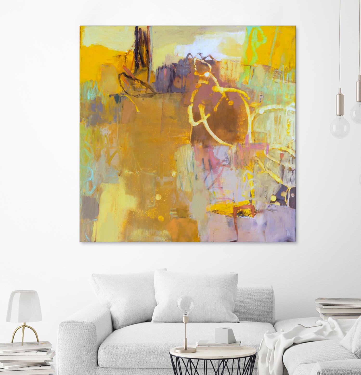 Maez I by Sue Jachimiec on GIANT ART - pink abstract abstract