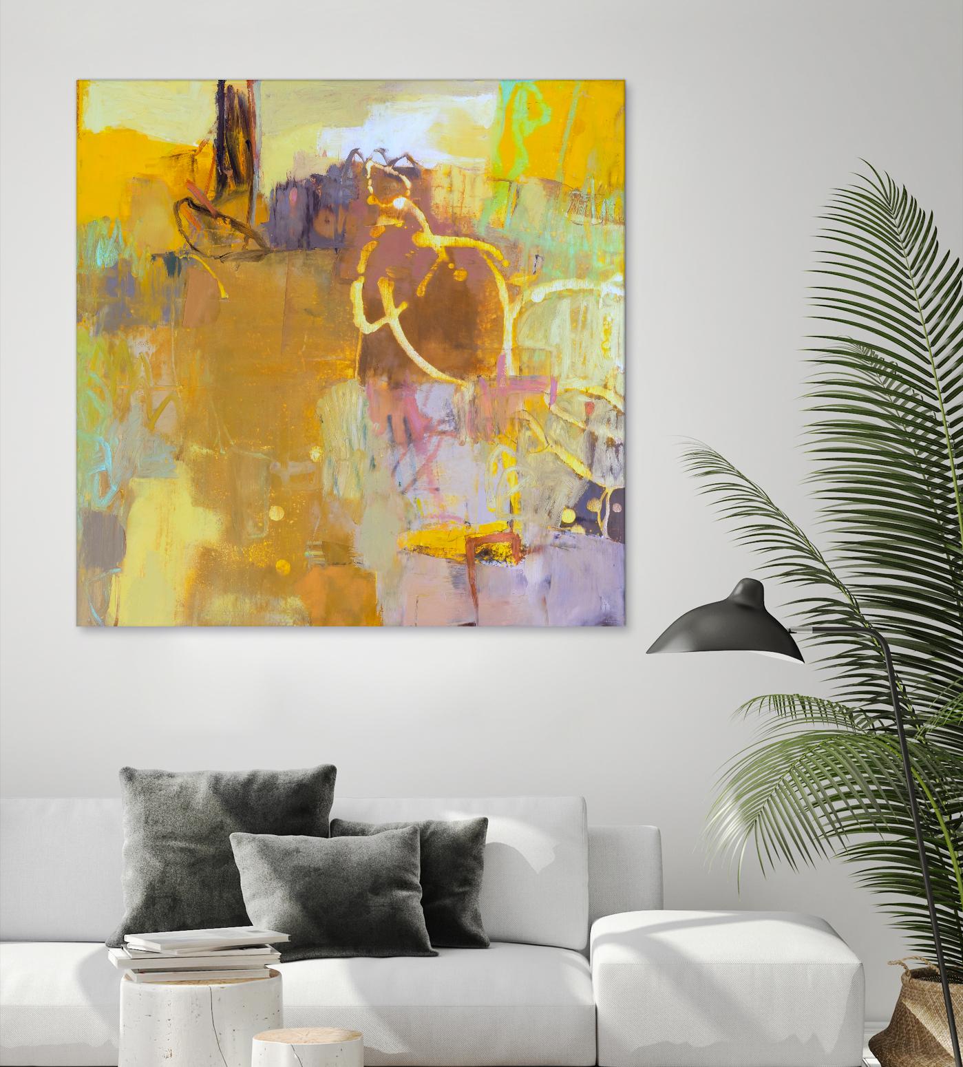 Maez I by Sue Jachimiec on GIANT ART - pink abstract abstract