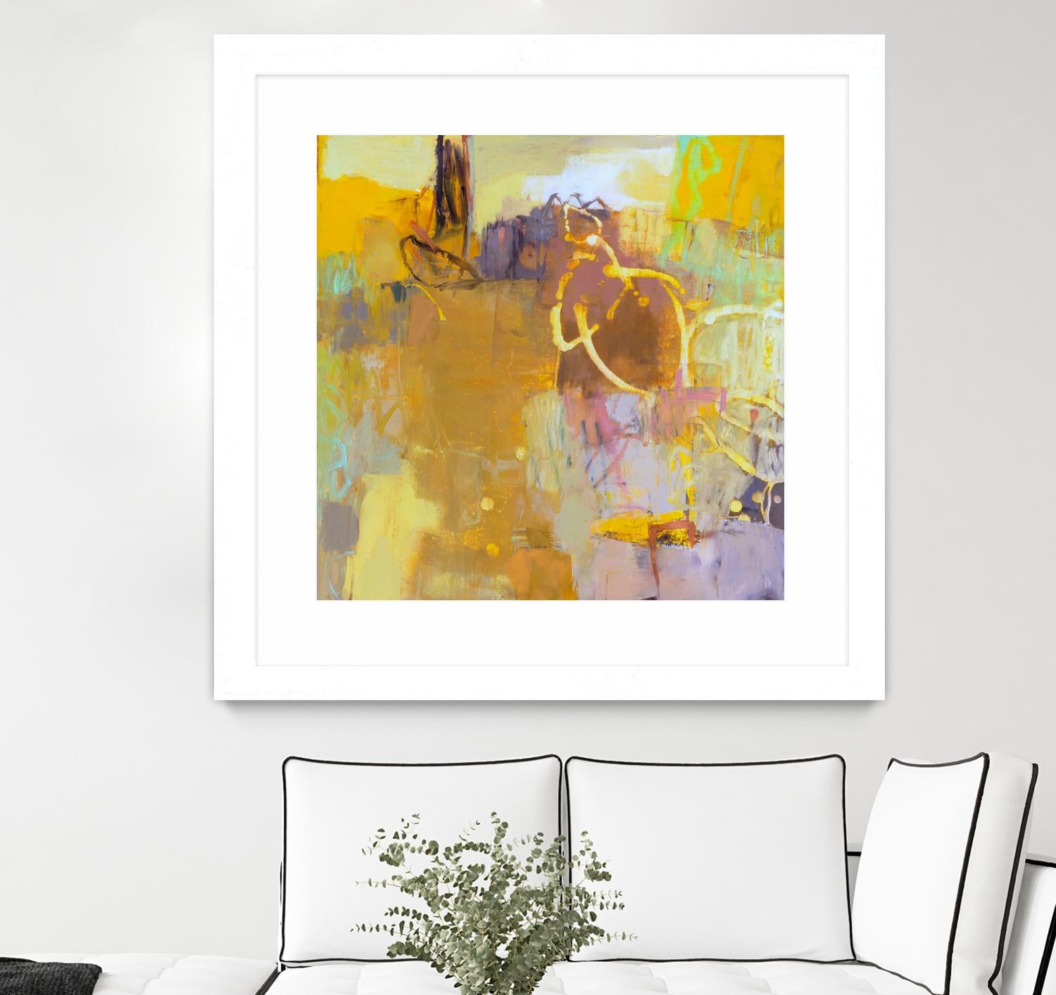 Maez I by Sue Jachimiec on GIANT ART - pink abstract abstract