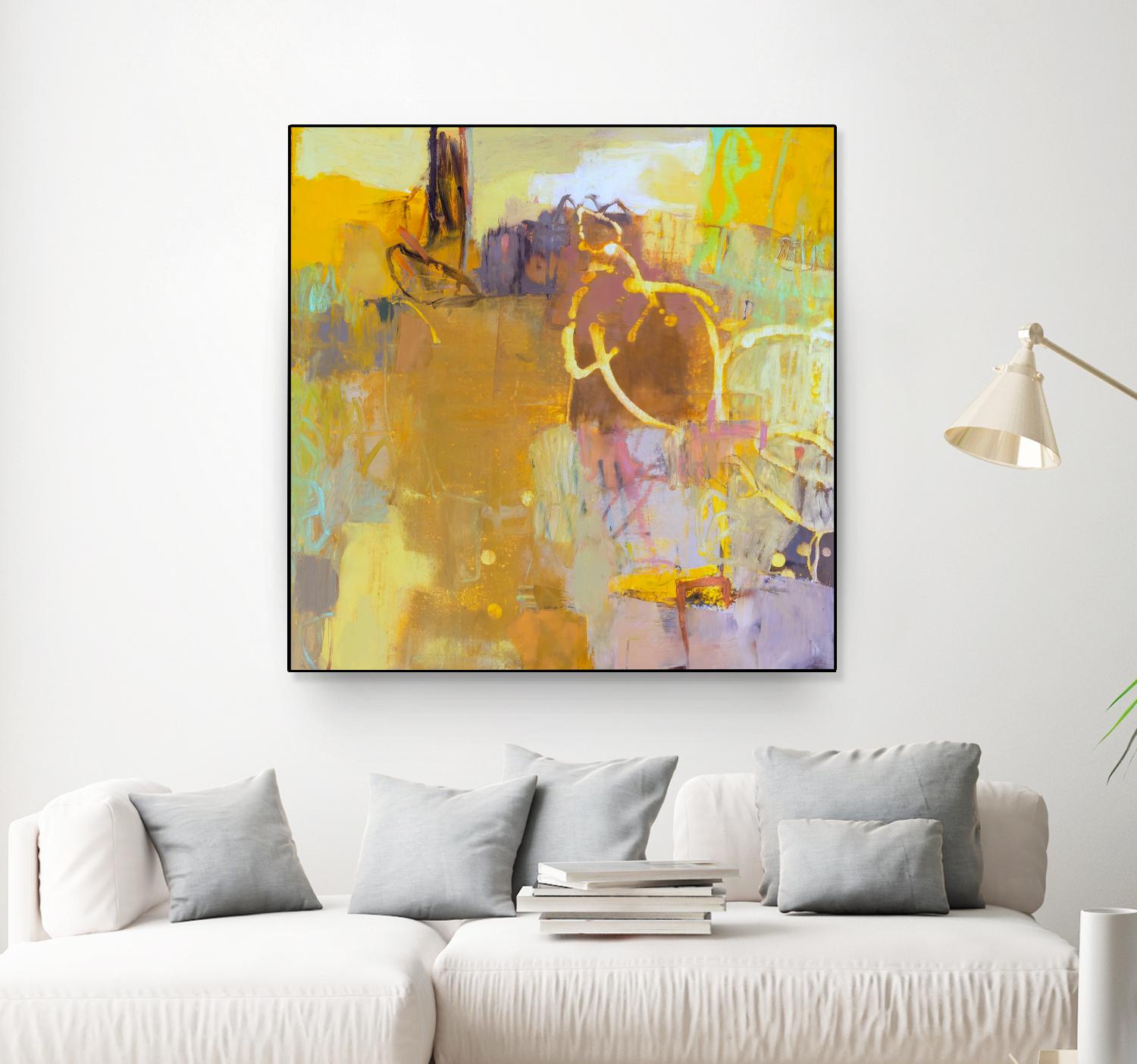 Maez I by Sue Jachimiec on GIANT ART - pink abstract abstract