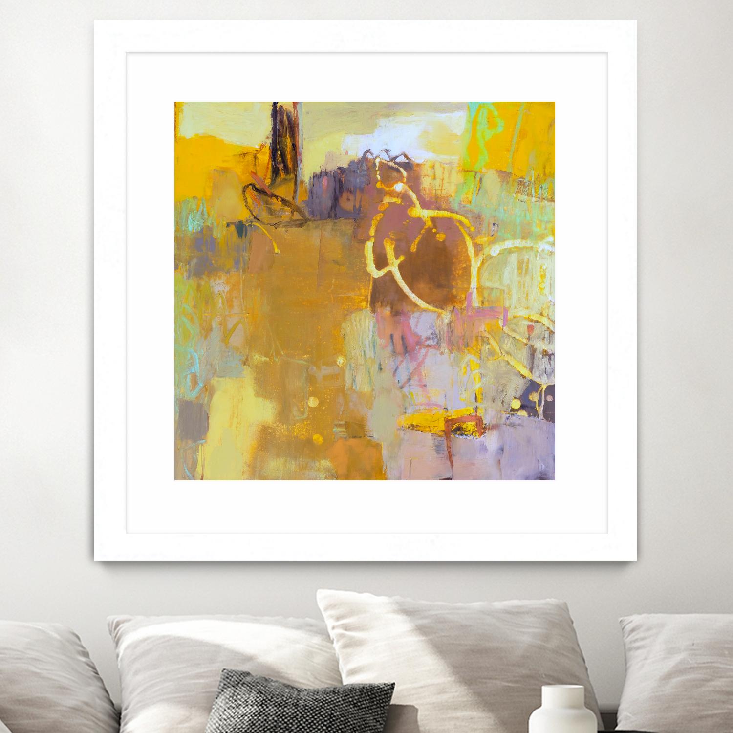 Maez I by Sue Jachimiec on GIANT ART - pink abstract abstract