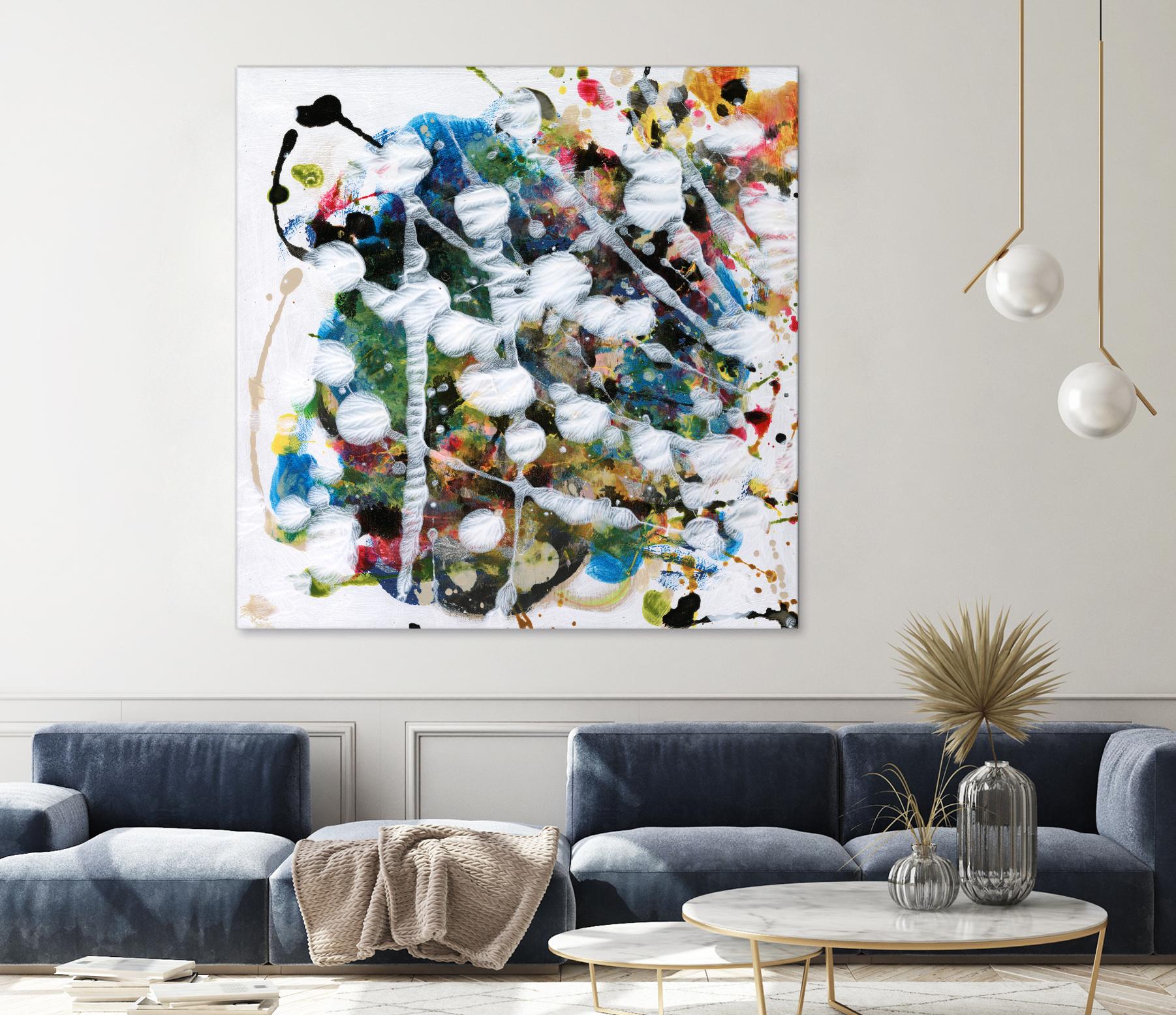 Pollock's Party II by Jodi Fuchs on GIANT ART - orange abstract abstract