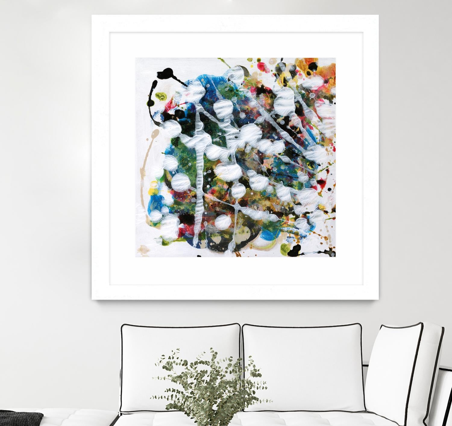 Pollock's Party II by Jodi Fuchs on GIANT ART - orange abstract abstract