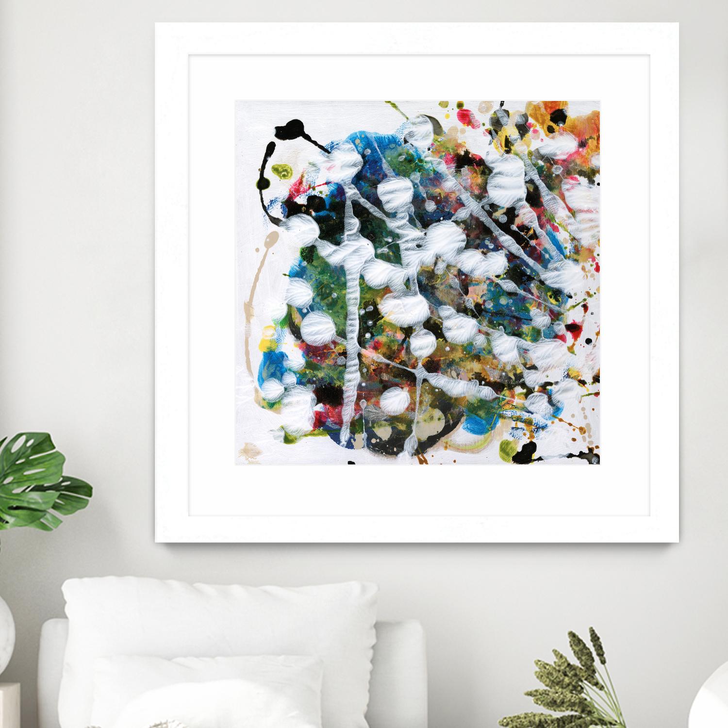 Pollock's Party II by Jodi Fuchs on GIANT ART - orange abstract abstract