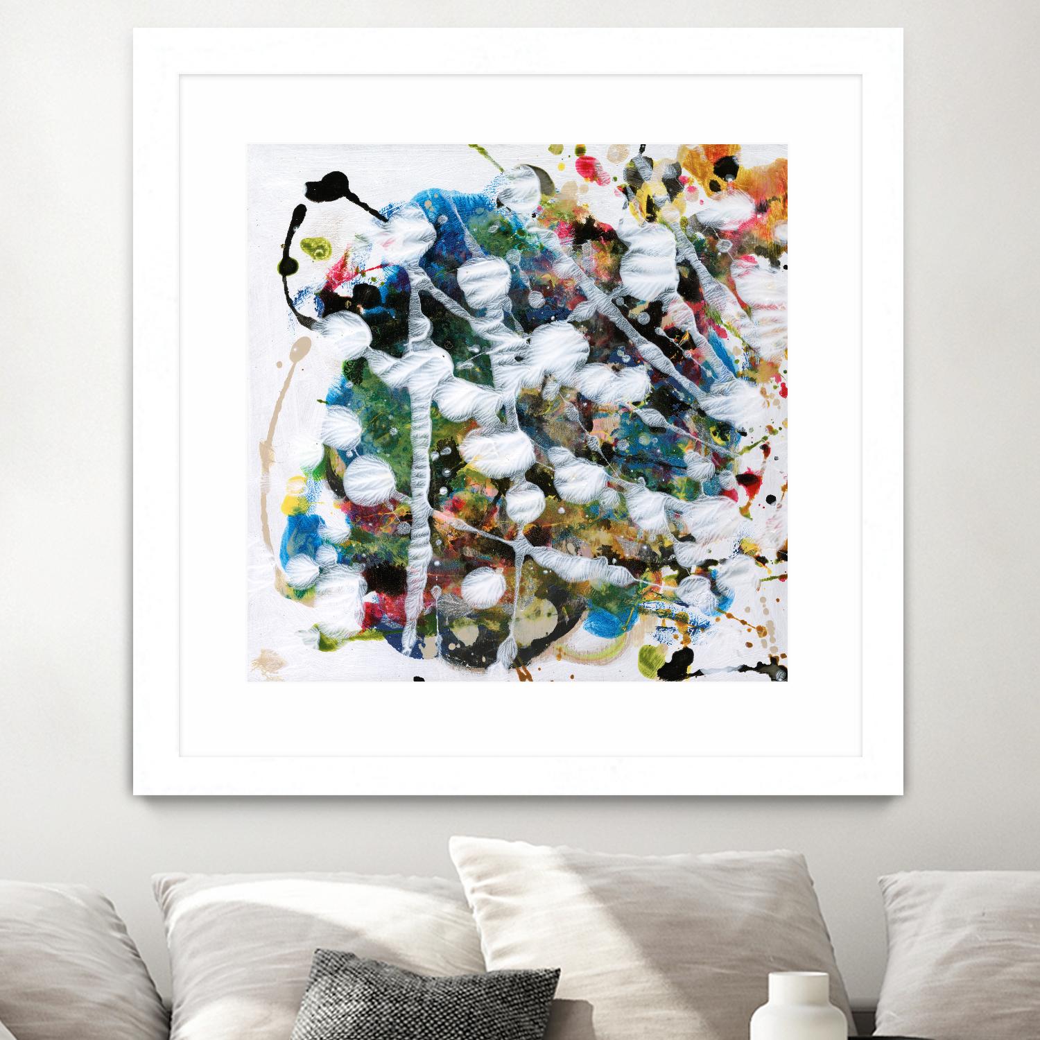 Pollock's Party II by Jodi Fuchs on GIANT ART - orange abstract abstract