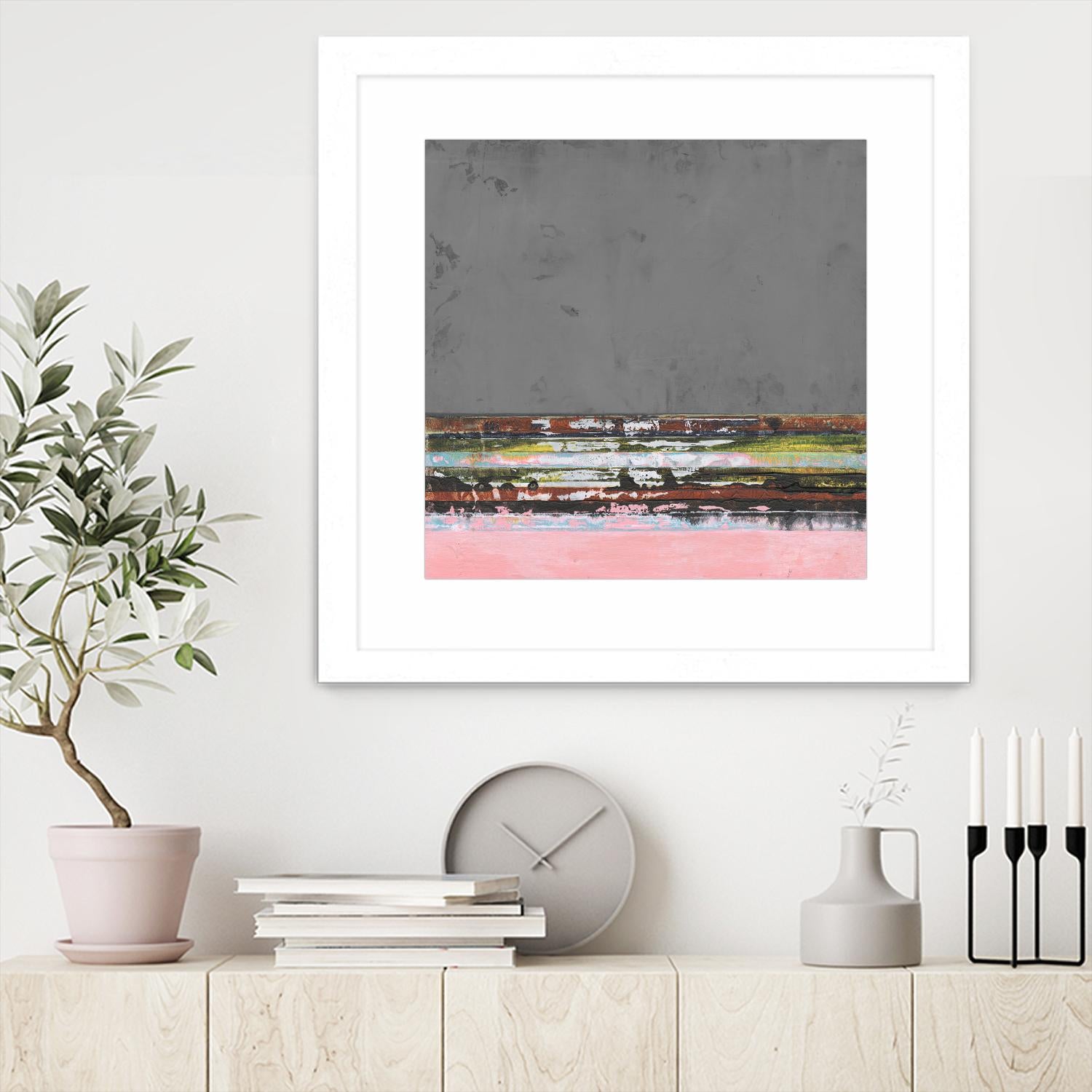 Surreal Horizons I by Jodi Fuchs on GIANT ART - red abstract abstract