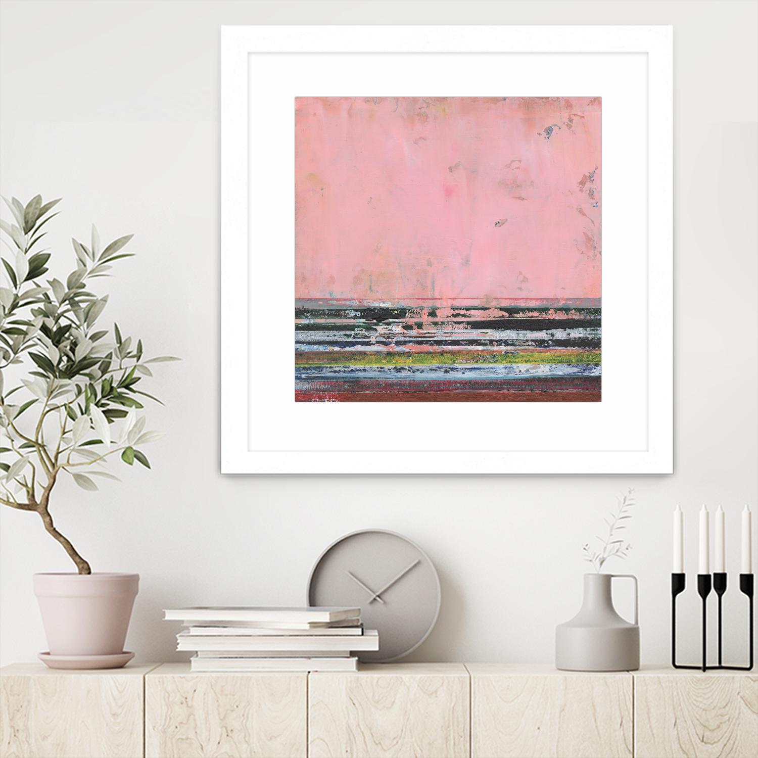 Surreal Horizons II by Jodi Fuchs on GIANT ART - pink abstract abstract