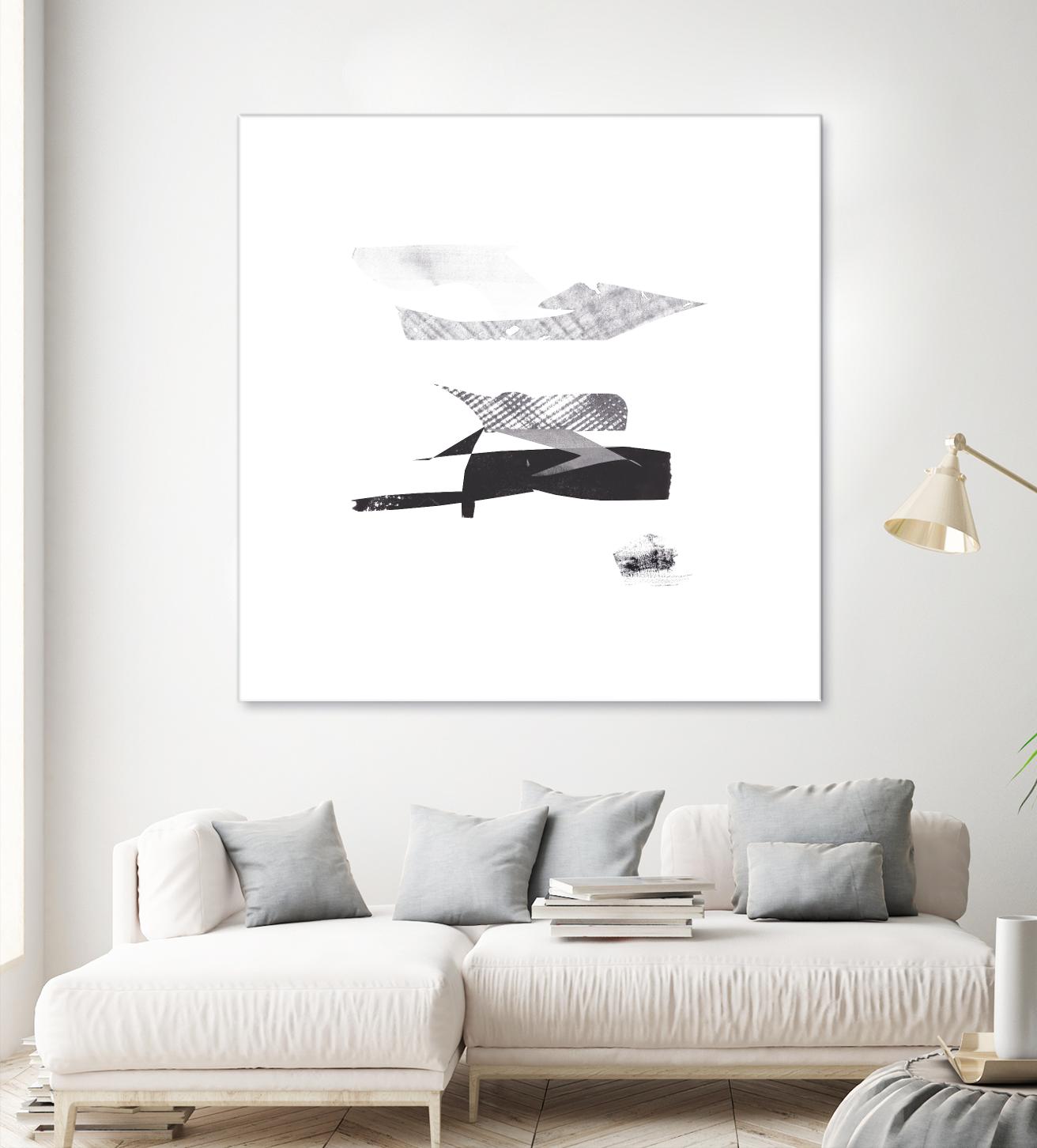 Cotton Scraps I by Melissa Wang on GIANT ART - white abstract abstract