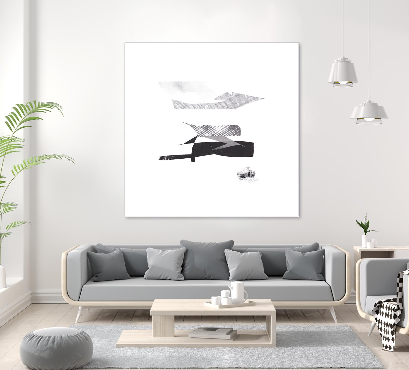 Cotton Scraps I by Melissa Wang on GIANT ART - white abstract abstract