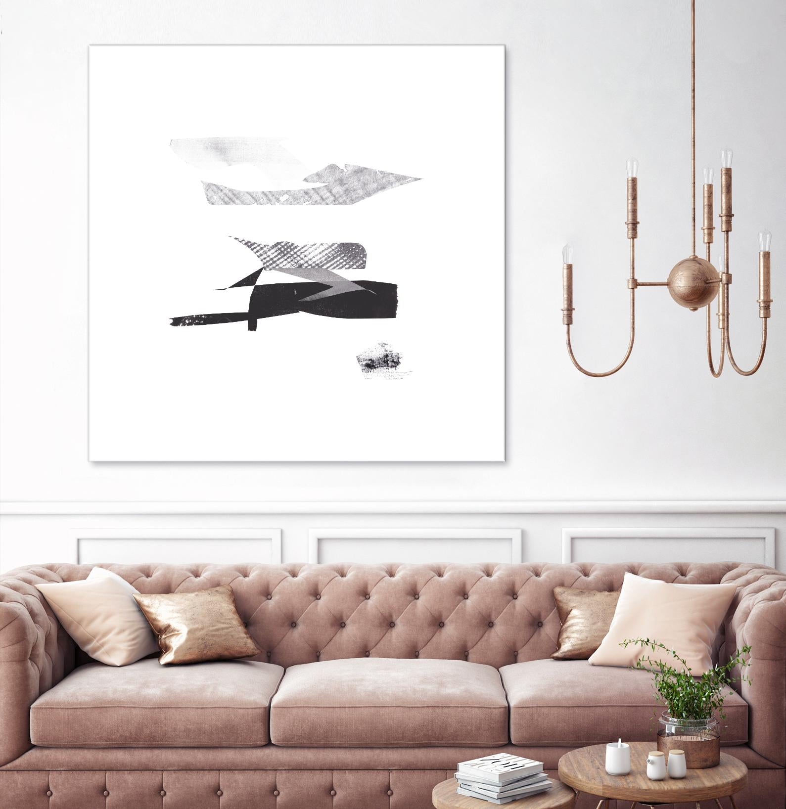 Cotton Scraps I by Melissa Wang on GIANT ART - white abstract abstract