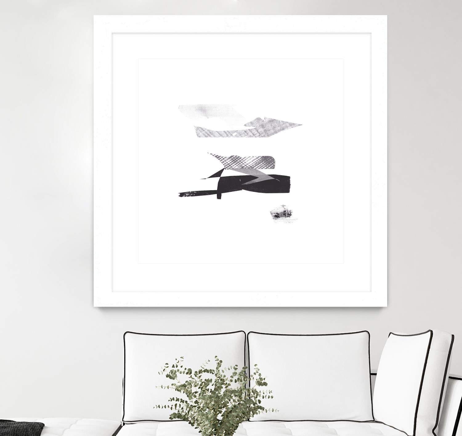 Cotton Scraps I by Melissa Wang on GIANT ART - white abstract abstract