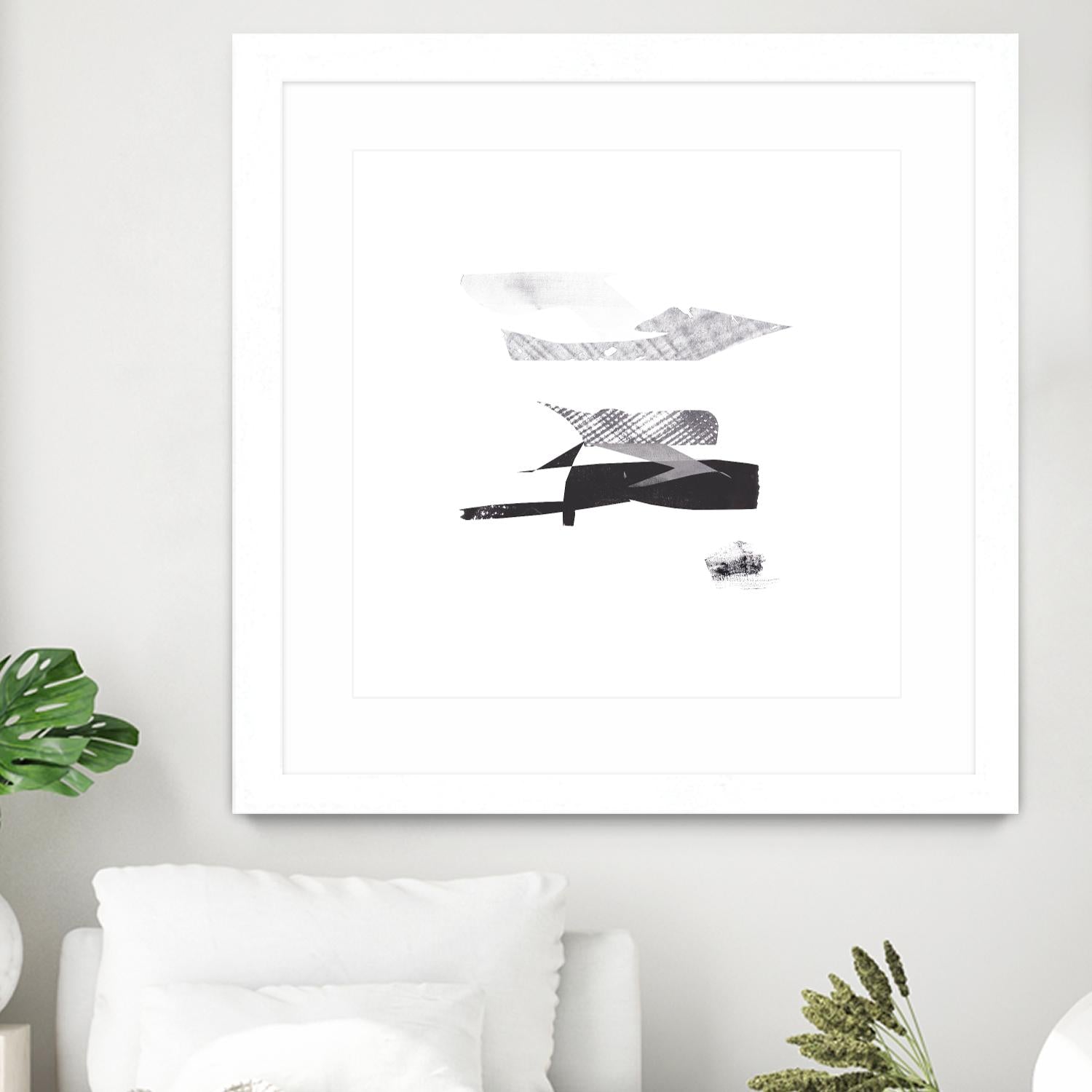 Cotton Scraps I by Melissa Wang on GIANT ART - white abstract abstract