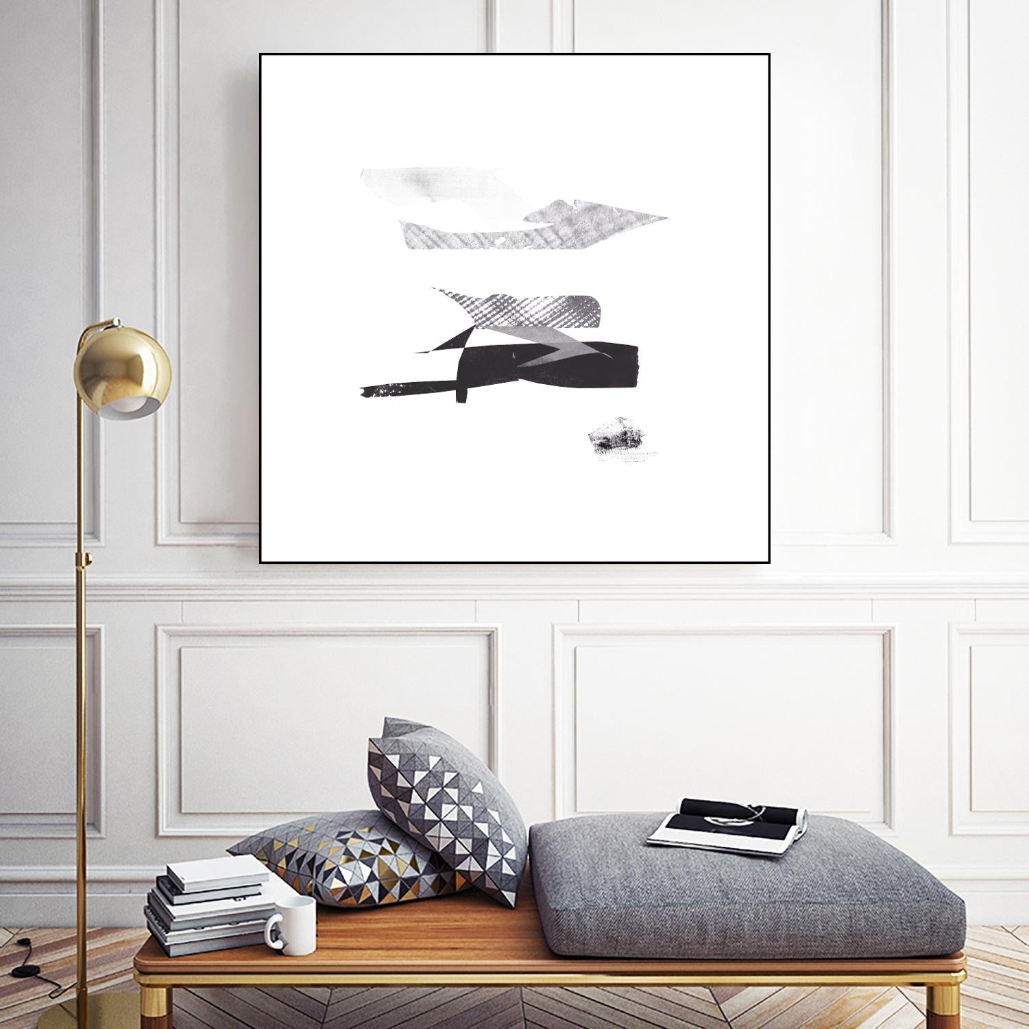 Cotton Scraps I by Melissa Wang on GIANT ART - white abstract abstract