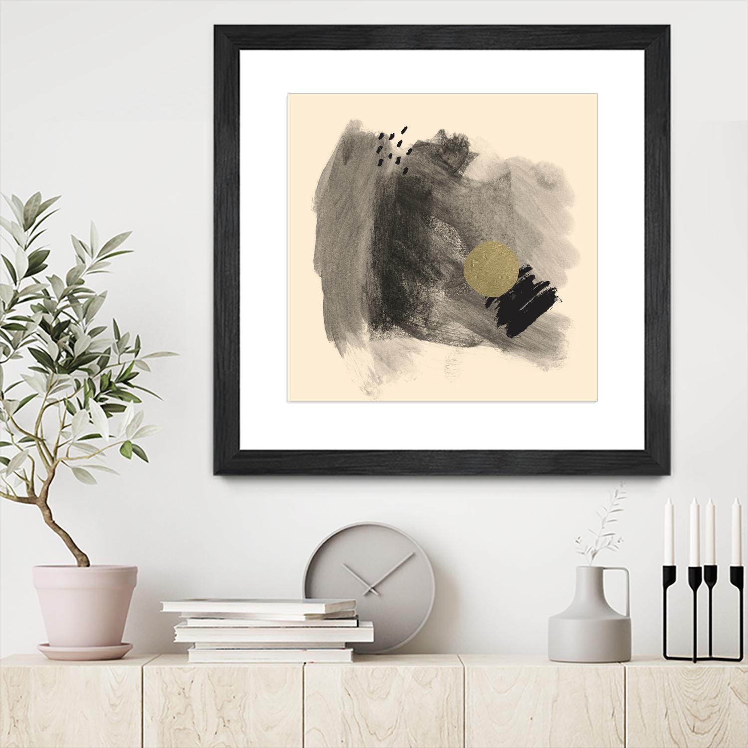 Dark & Stormy I by Jacob Green on GIANT ART - beige abstract abstract