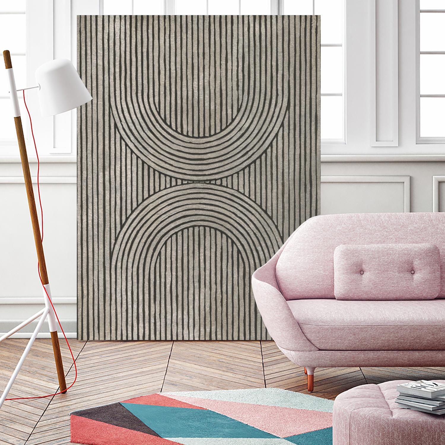 Cedar Grooves II by Vanna Lam on GIANT ART - black abstract