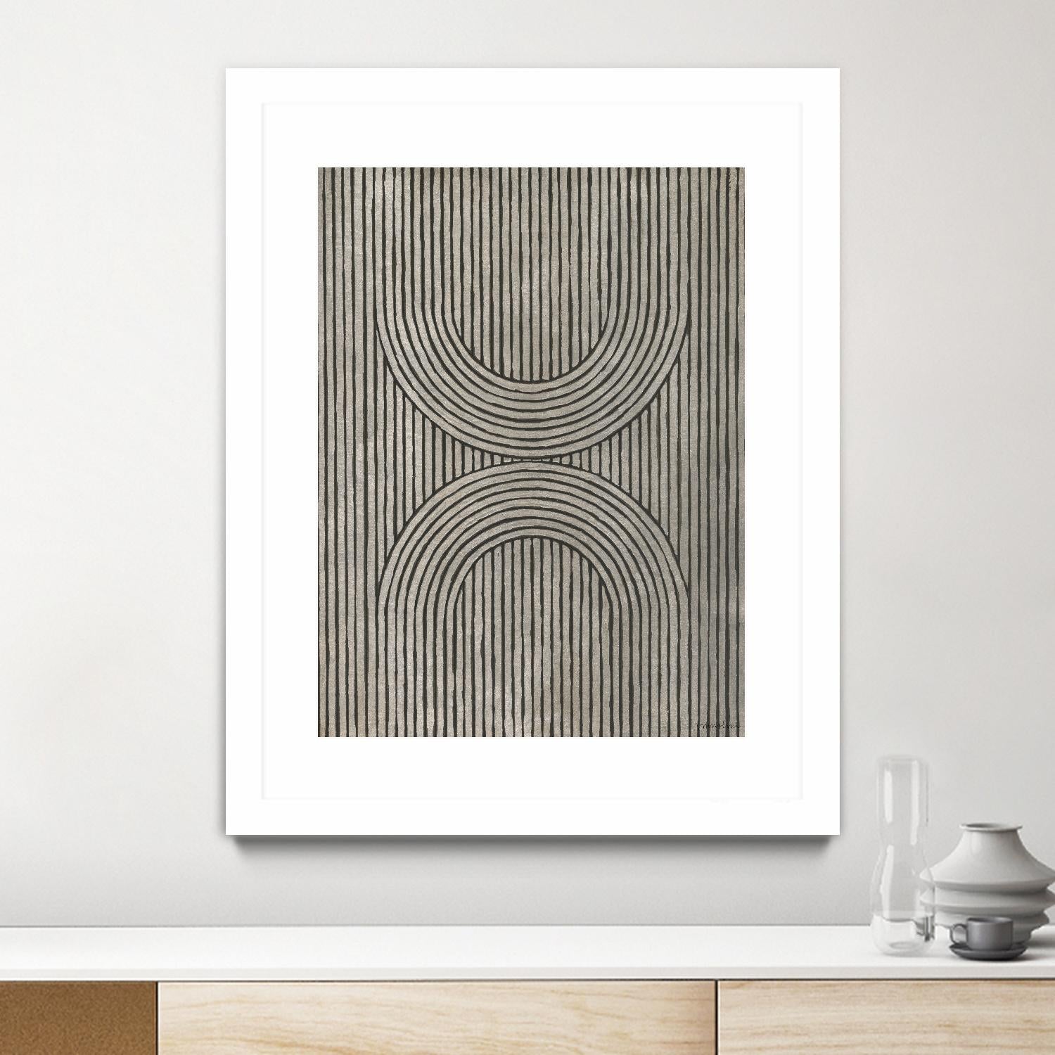 Cedar Grooves II by Vanna Lam on GIANT ART - black abstract