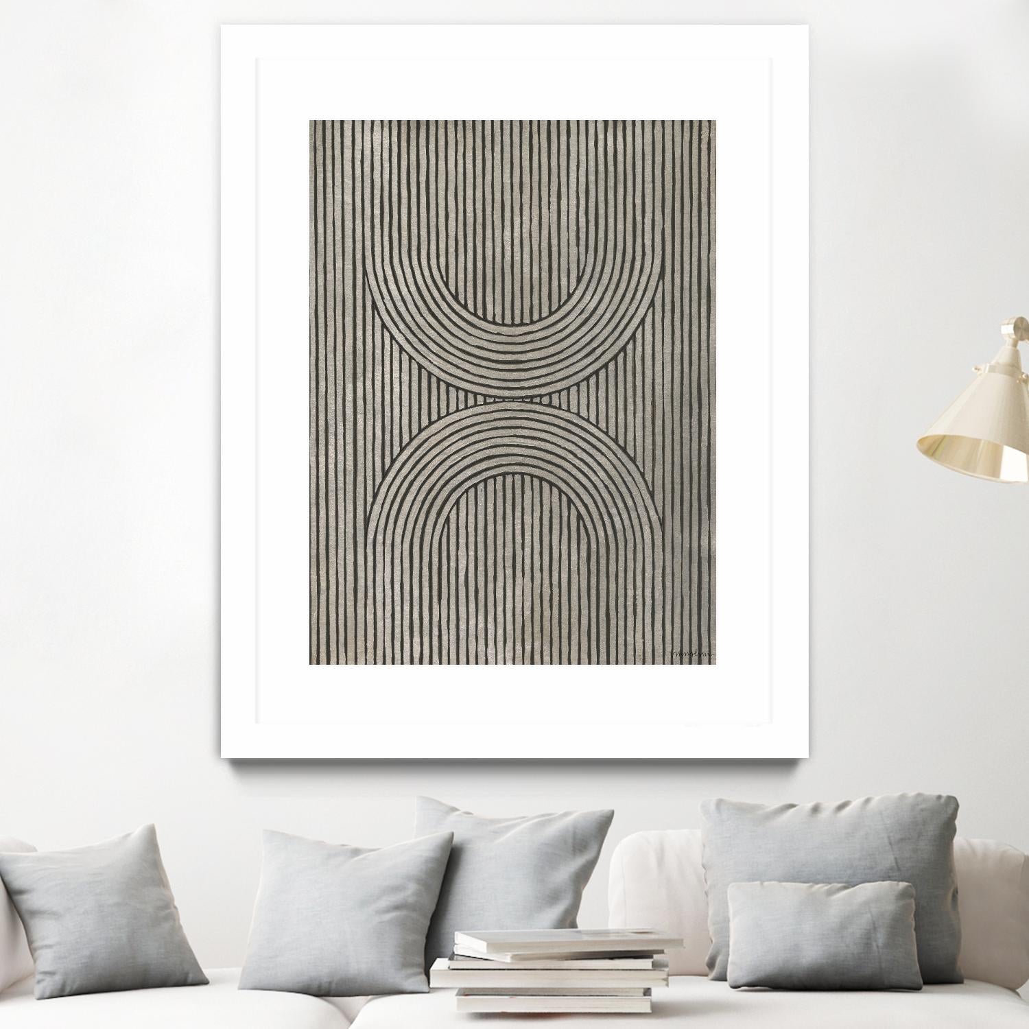 Cedar Grooves II by Vanna Lam on GIANT ART - black abstract