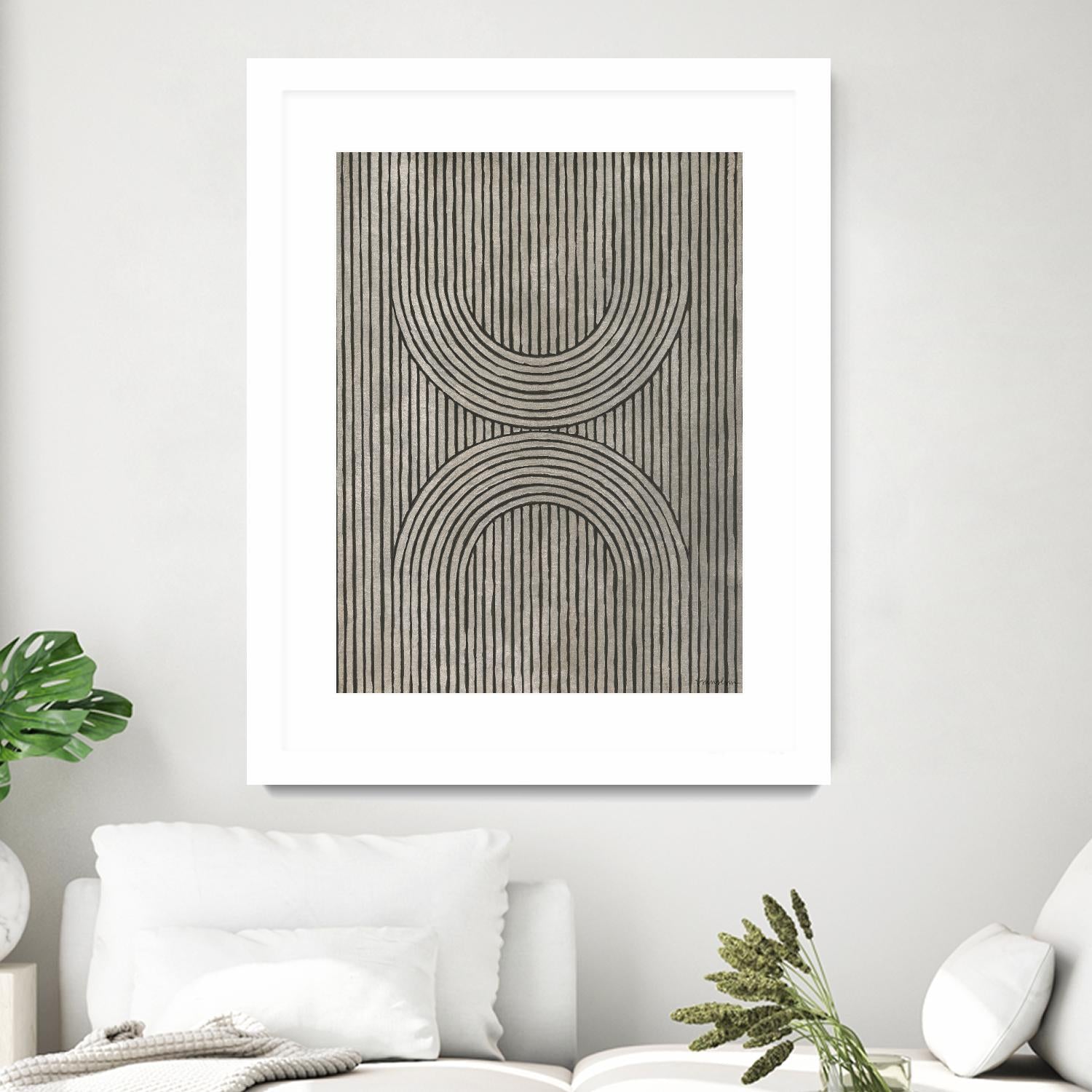 Cedar Grooves II by Vanna Lam on GIANT ART - black abstract