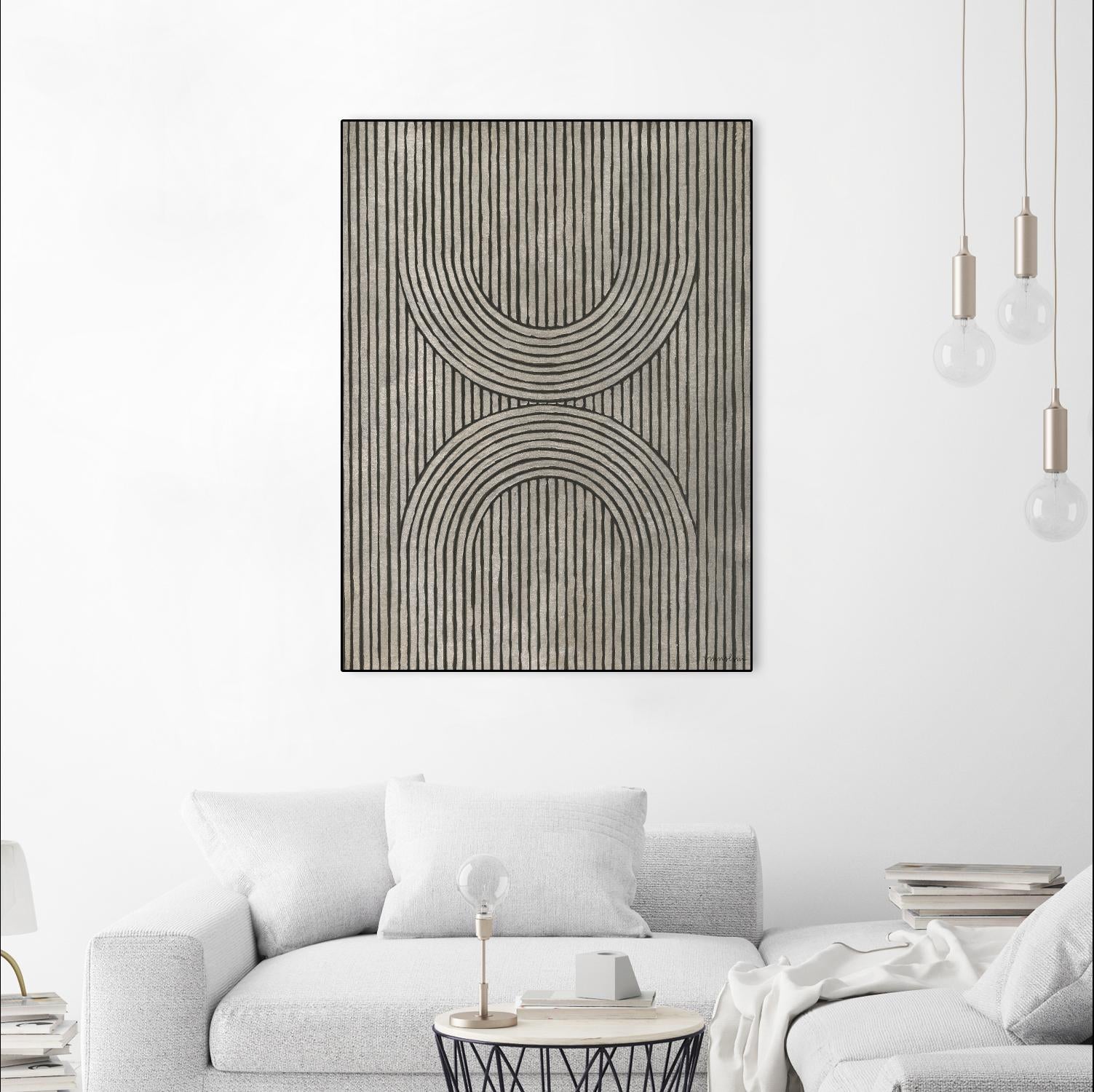 Cedar Grooves II by Vanna Lam on GIANT ART - black abstract