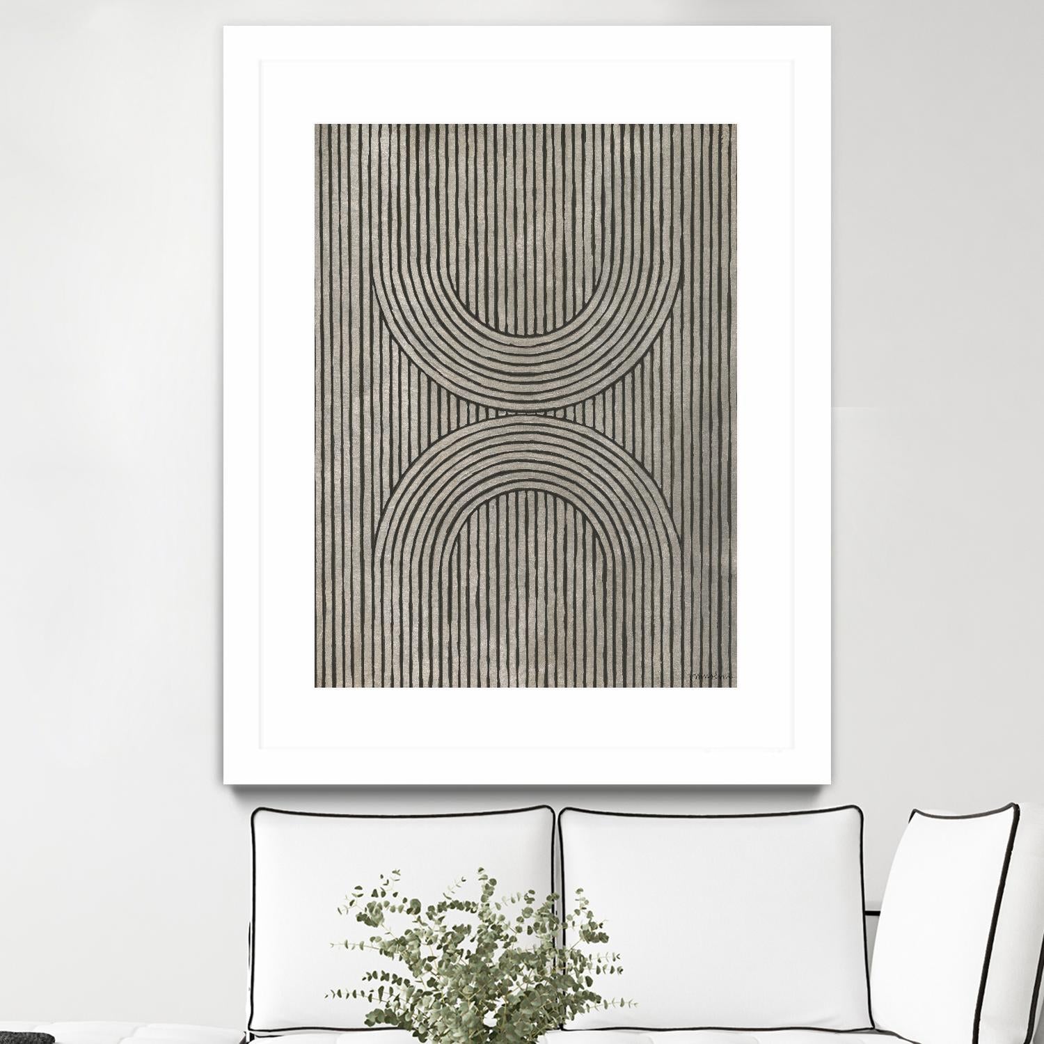 Cedar Grooves II by Vanna Lam on GIANT ART - black abstract