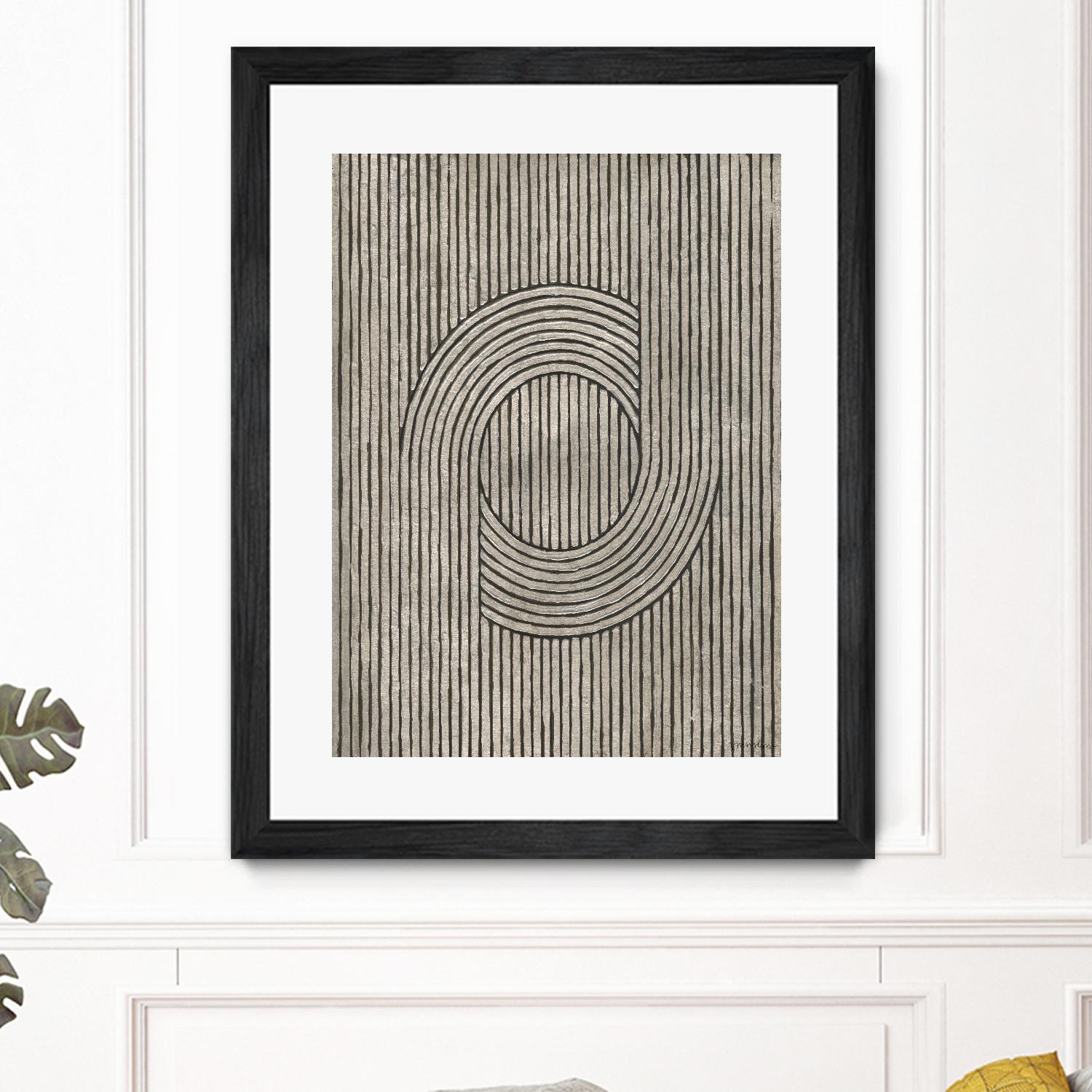 Cedar Grooves III by Vanna Lam on GIANT ART - black abstract abstract