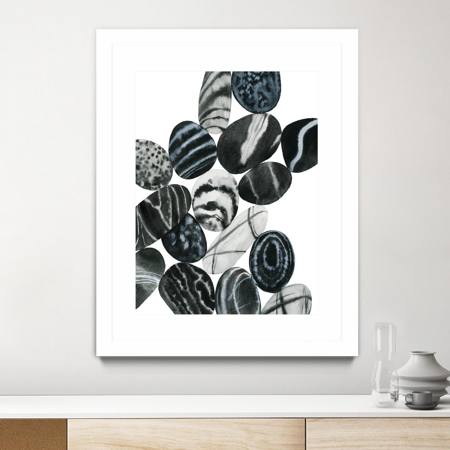 Dalmatian Rocks I by Grace Popp on GIANT ART - white abstract abstract