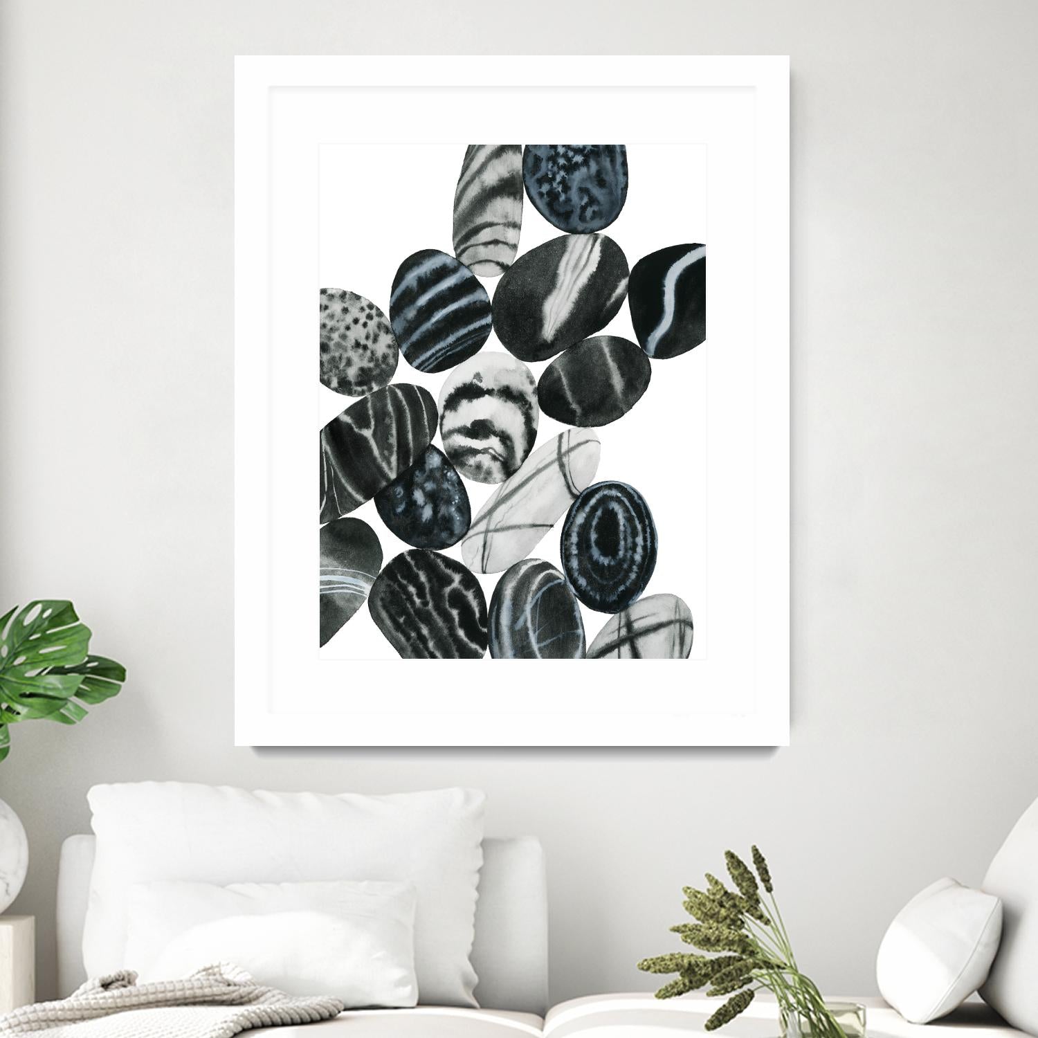 Dalmatian Rocks I by Grace Popp on GIANT ART - white abstract abstract