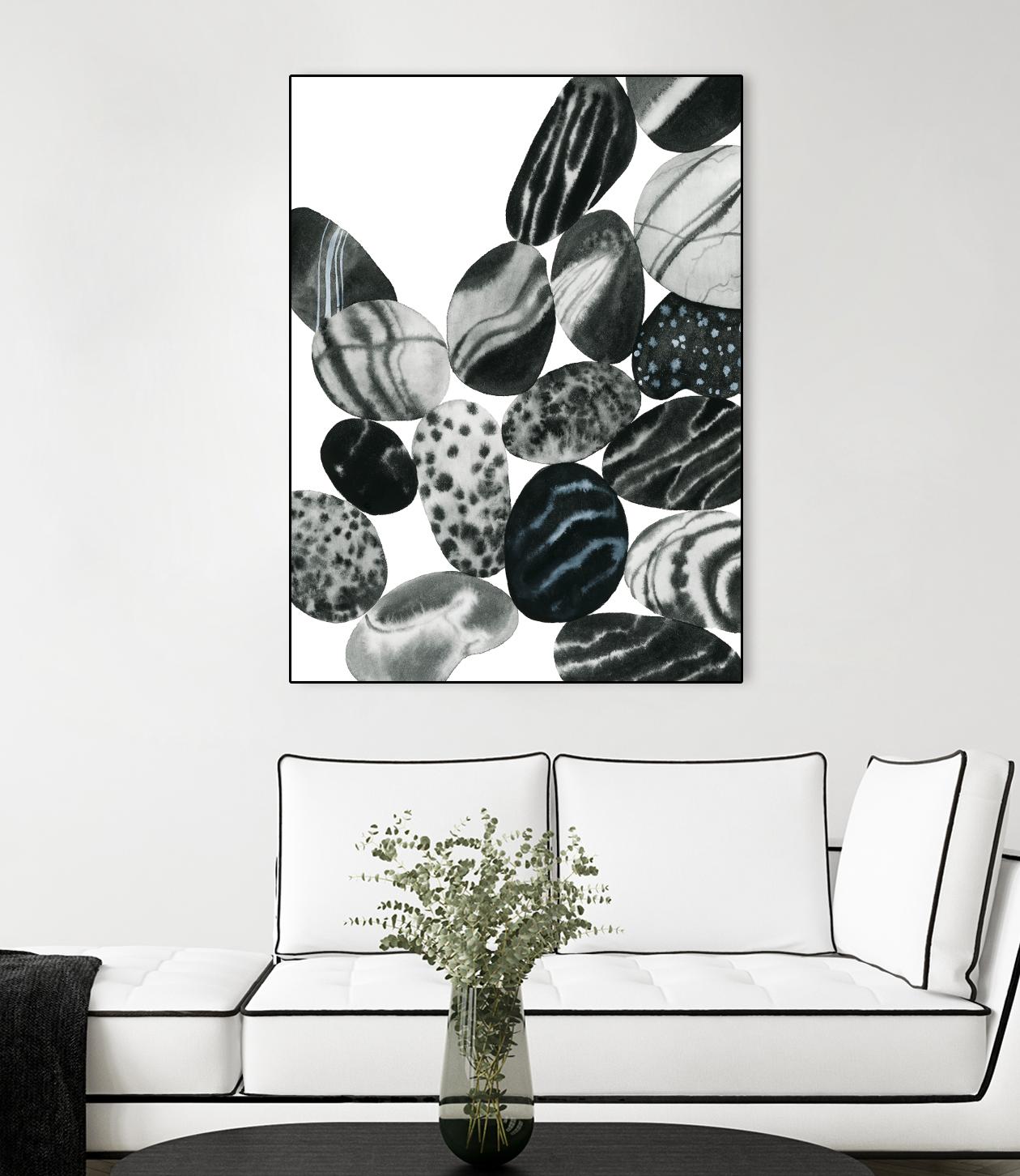 Dalmatian Rocks II by Grace Popp on GIANT ART - white abstract abstract