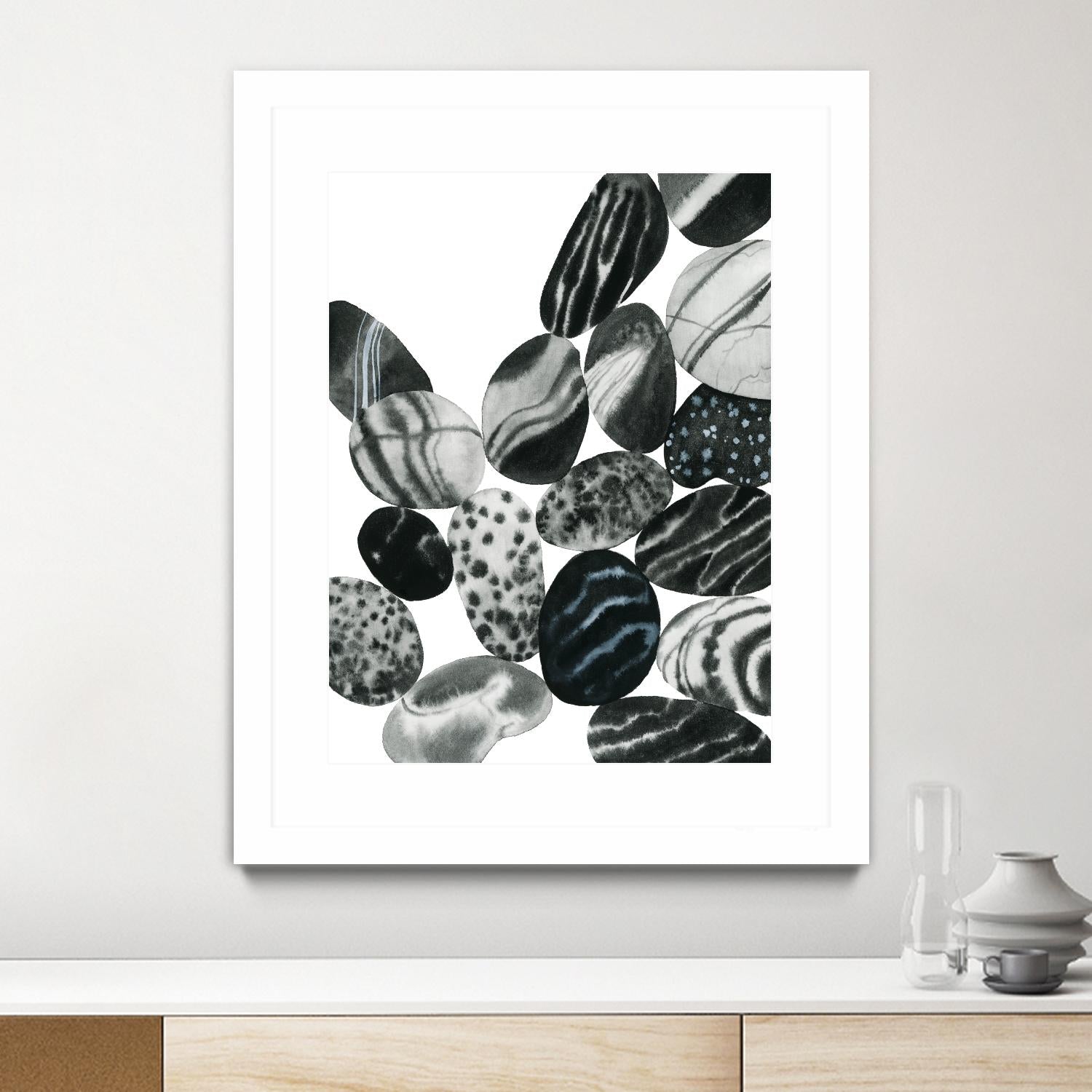 Dalmatian Rocks II by Grace Popp on GIANT ART - white abstract abstract