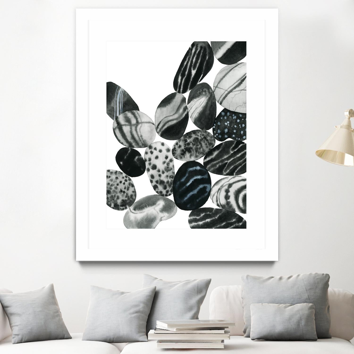 Dalmatian Rocks II by Grace Popp on GIANT ART - white abstract abstract