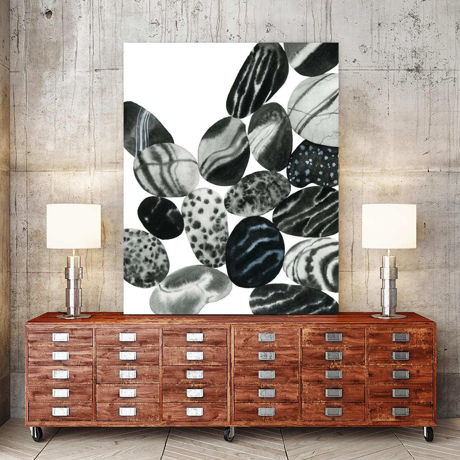 Dalmatian Rocks II by Grace Popp on GIANT ART - white abstract abstract