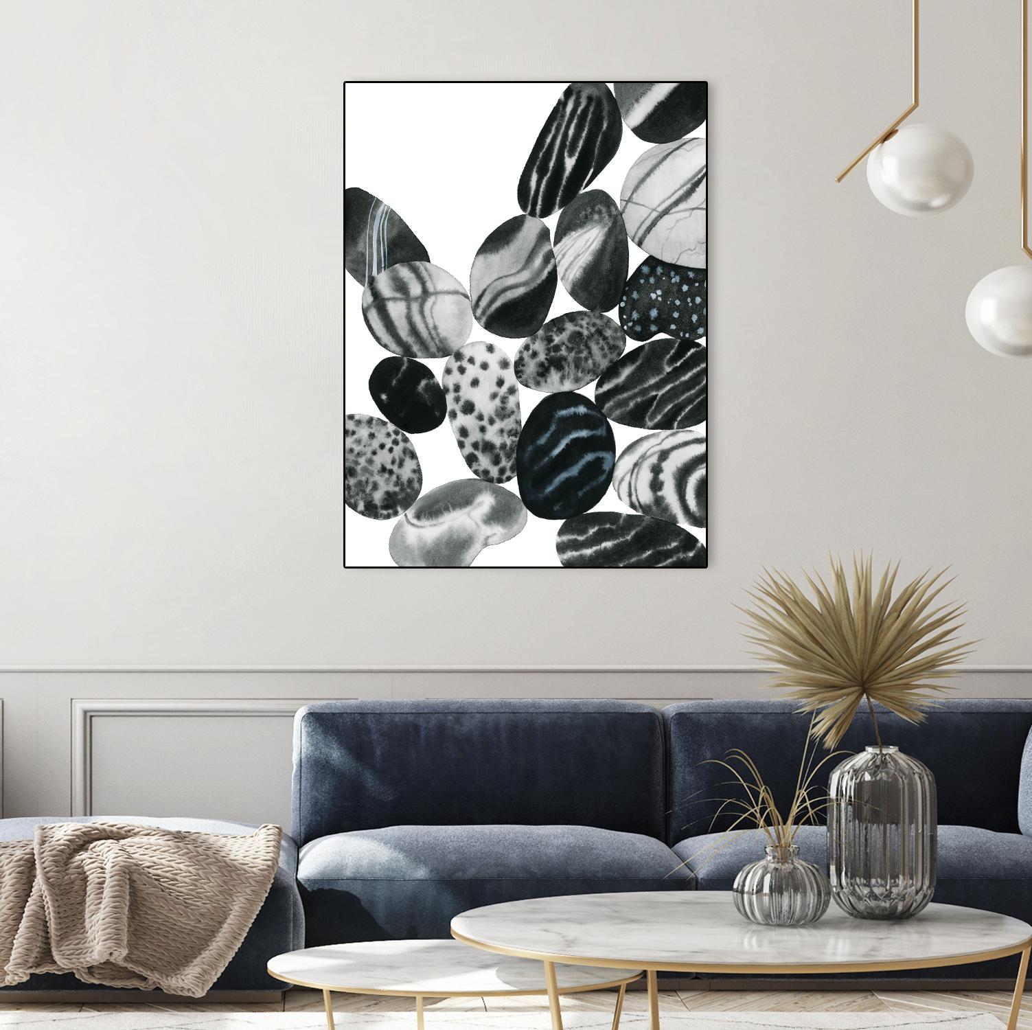 Dalmatian Rocks II by Grace Popp on GIANT ART - white abstract abstract