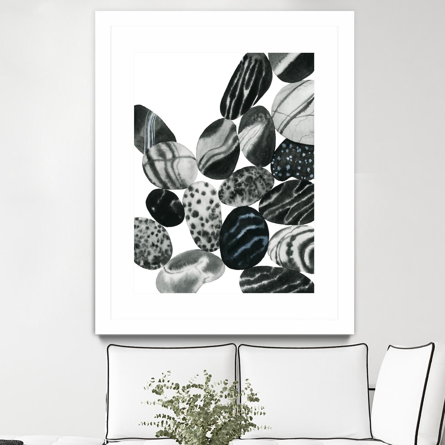 Dalmatian Rocks II by Grace Popp on GIANT ART - white abstract abstract