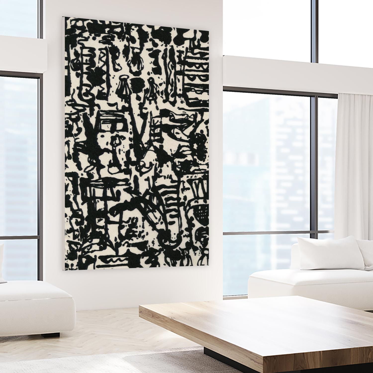 Graphic Mod Abstract I by Baxter Mill Archive on GIANT ART - beige abstract abstract