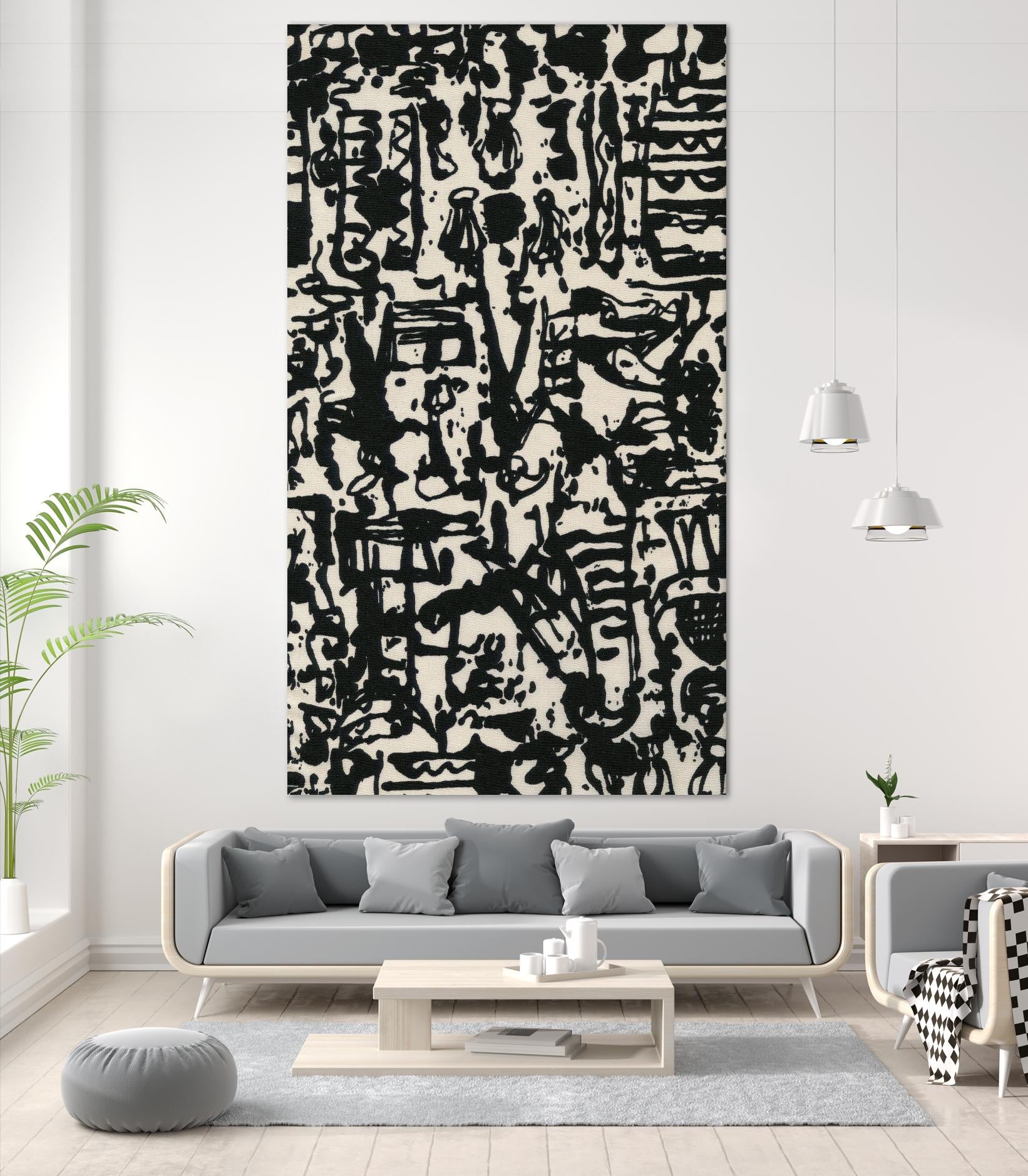 Graphic Mod Abstract I by Baxter Mill Archive on GIANT ART - beige abstract abstract