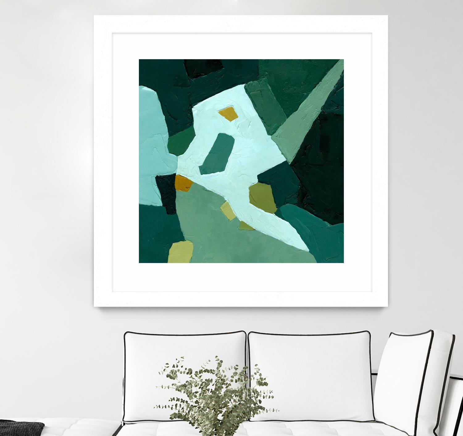 Palette Abstract I by Emma Caroline on GIANT ART - green abstract abstract