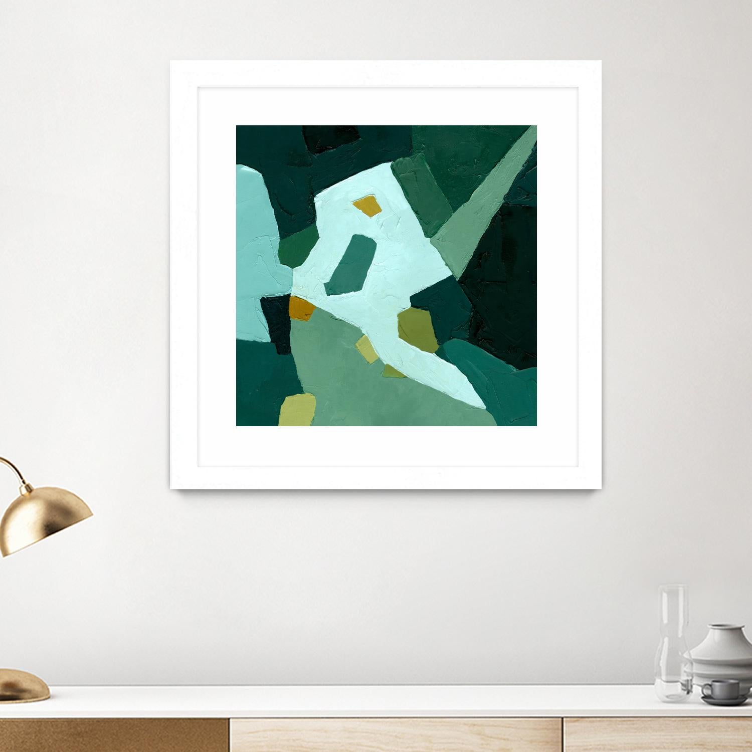 Palette Abstract I by Emma Caroline on GIANT ART - green abstract abstract