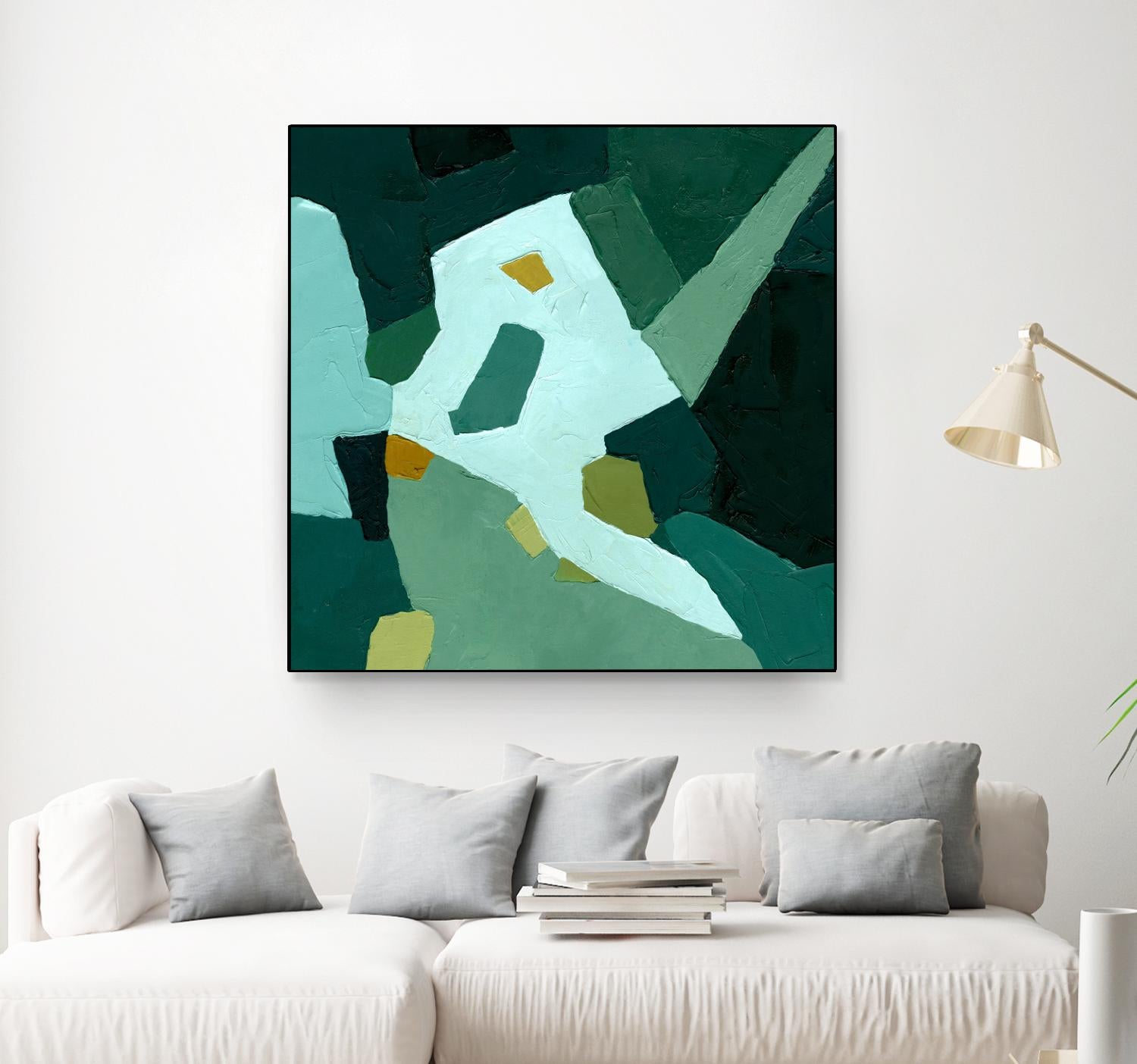 Palette Abstract I by Emma Caroline on GIANT ART - green abstract abstract