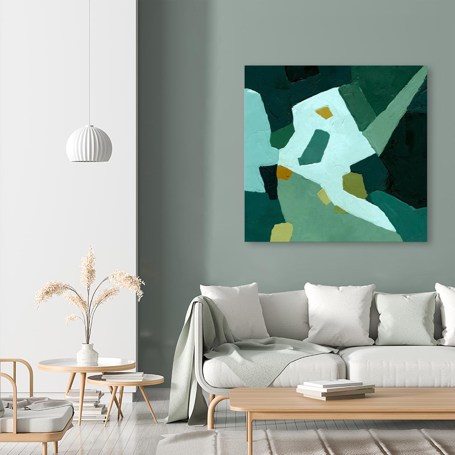 Palette Abstract I by Emma Caroline on GIANT ART - green abstract abstract