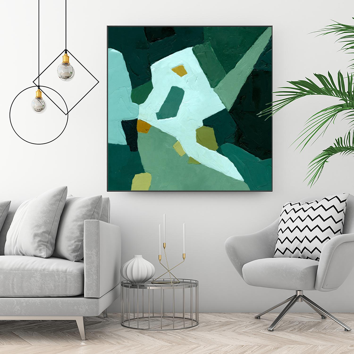 Palette Abstract I by Emma Caroline on GIANT ART - green abstract abstract