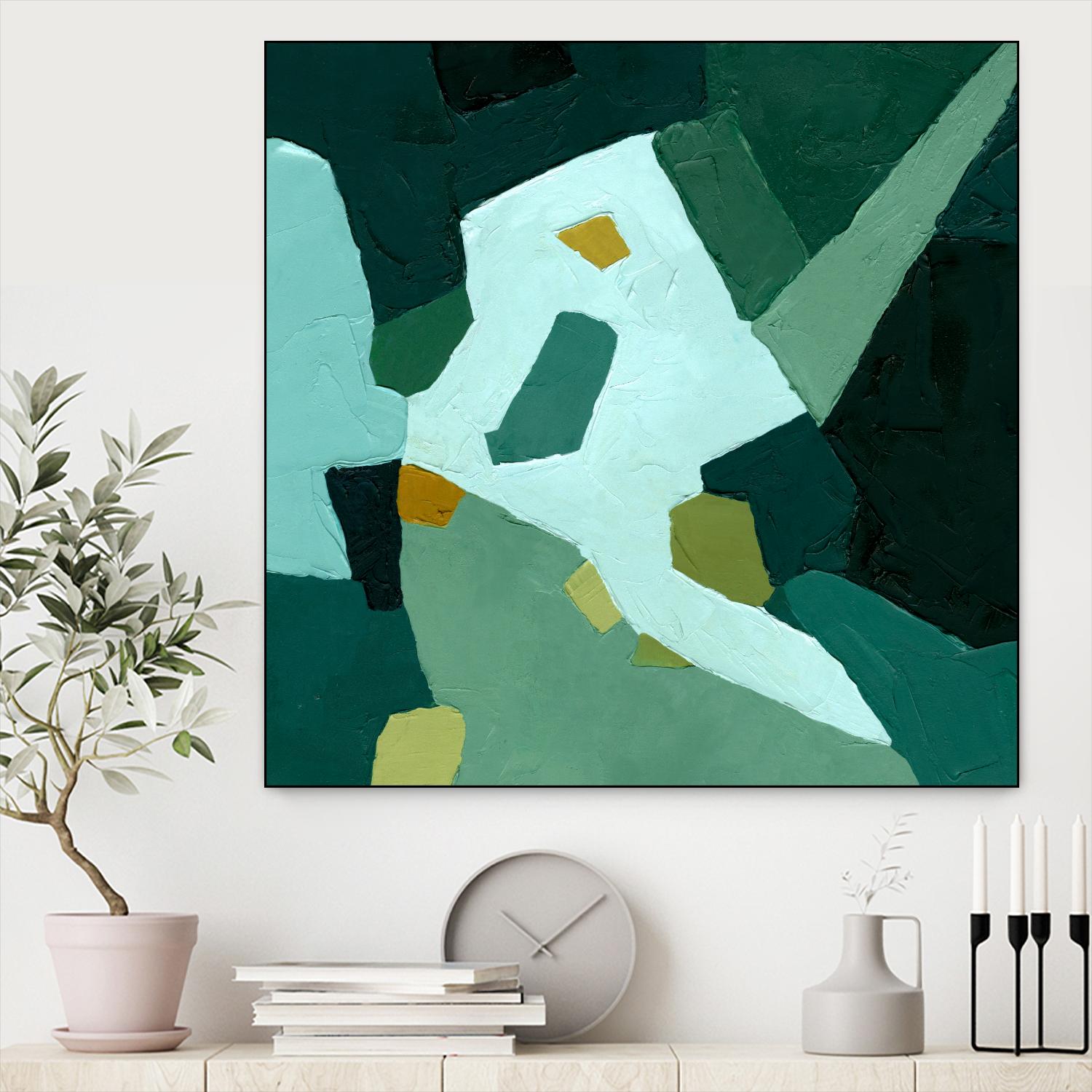 Palette Abstract I by Emma Caroline on GIANT ART - green abstract abstract