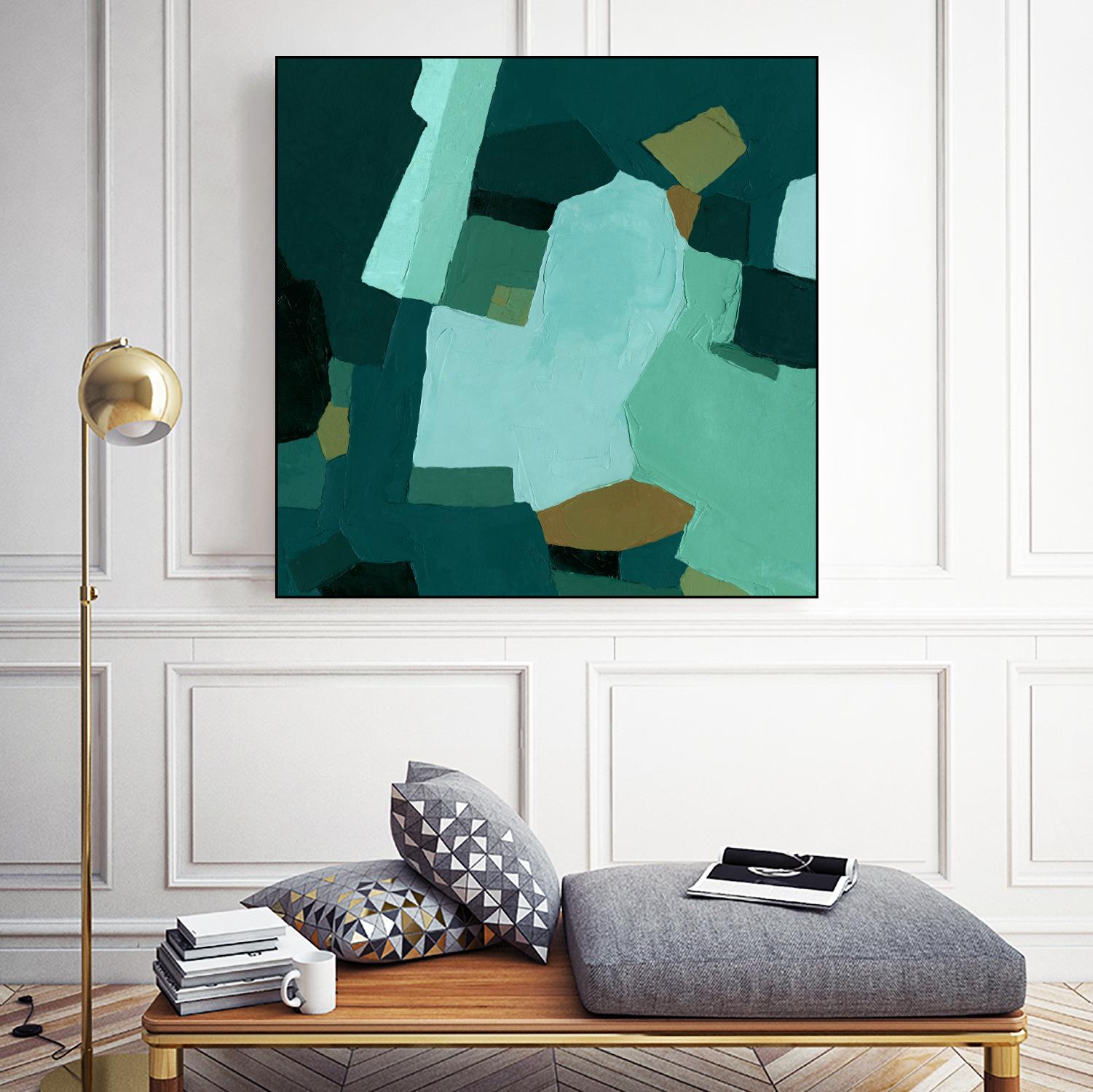 Palette Abstract II by Emma Caroline on GIANT ART - green abstract abstract