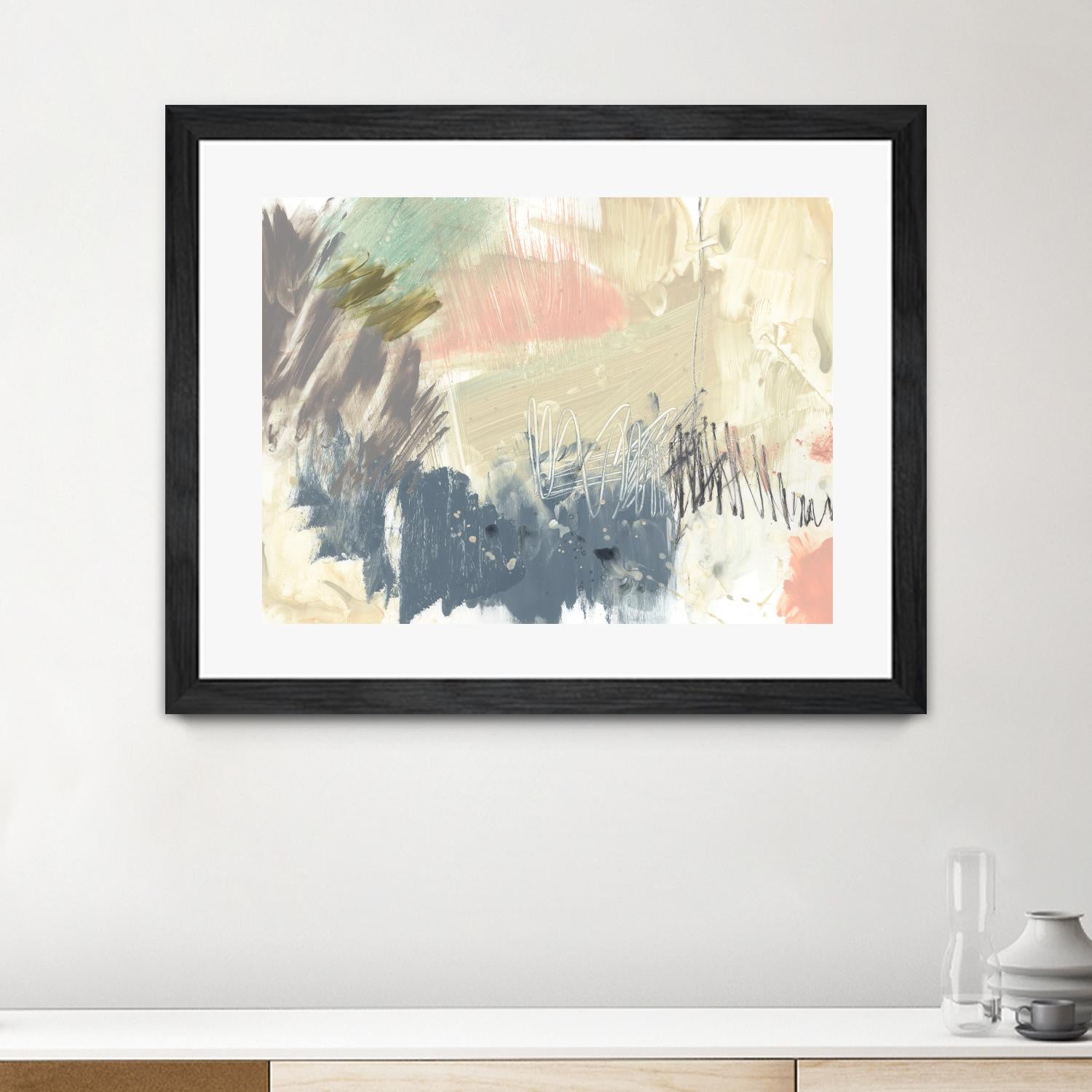 Pastel Immersion I by Jennifer Goldberger on GIANT ART - beige abstract abstract
